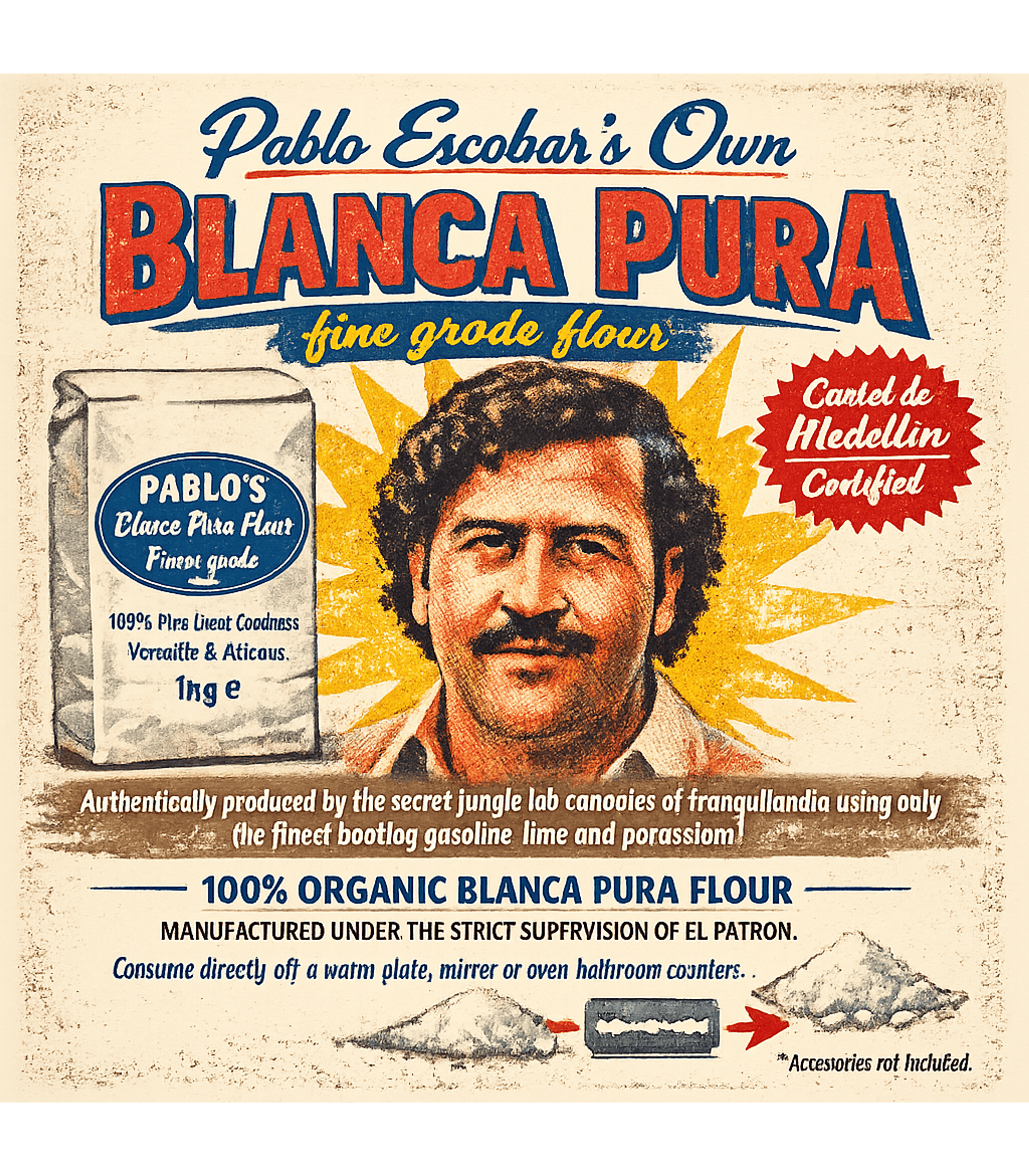 Pablo Escobar's Blanca Flour T-Shirt