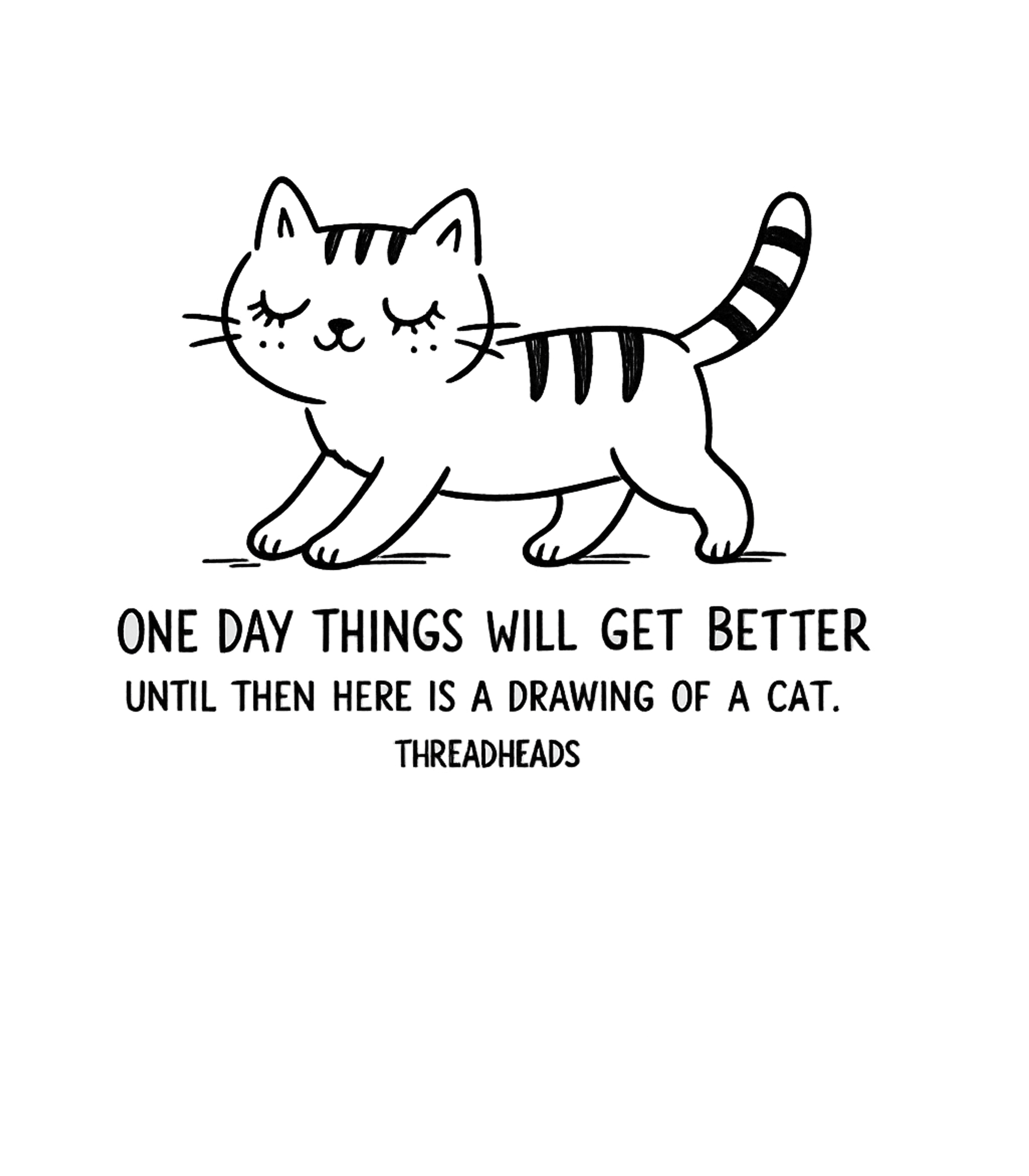 Comforting Cat Message