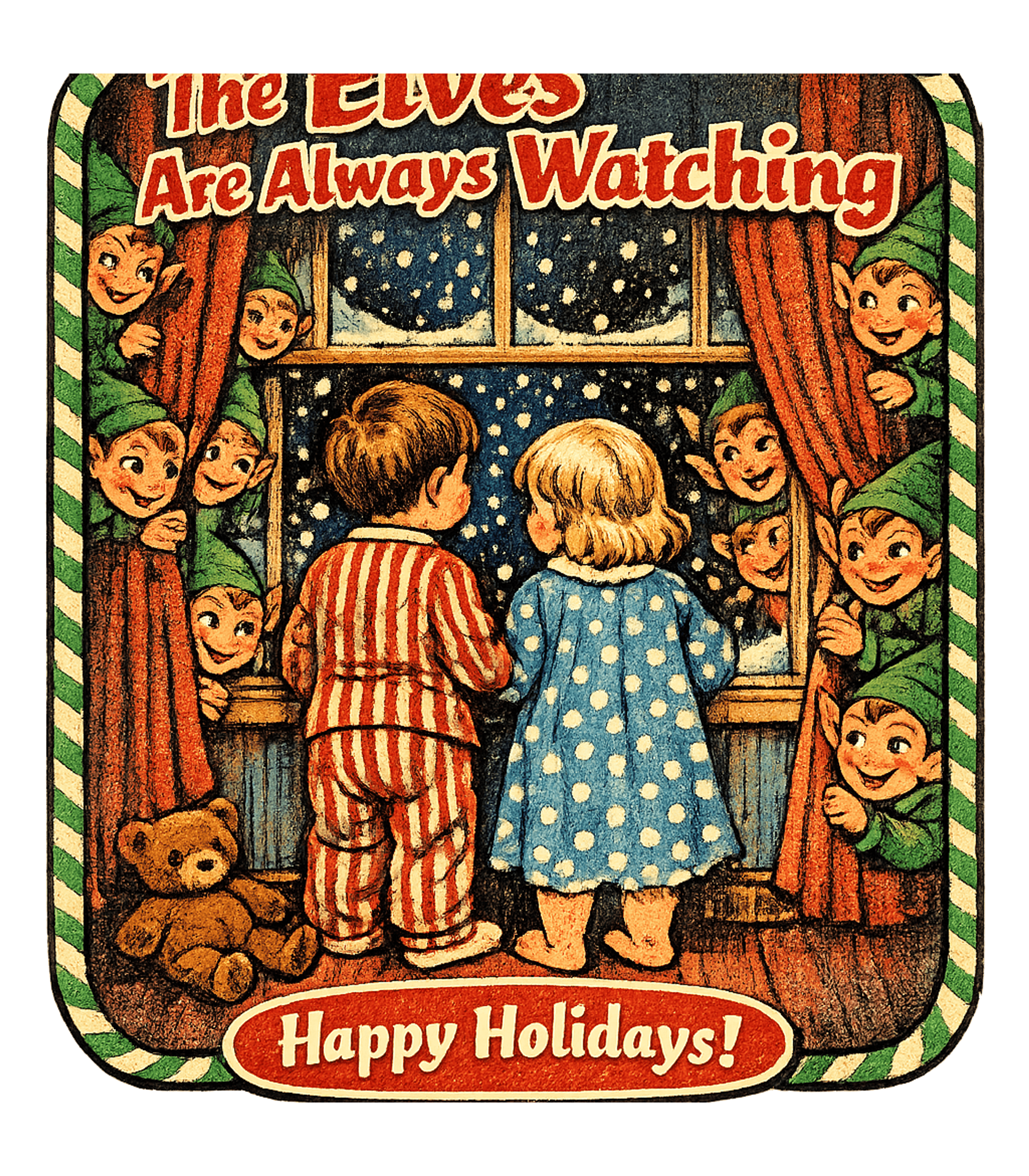 The Elves are Always Watching T-Shirt