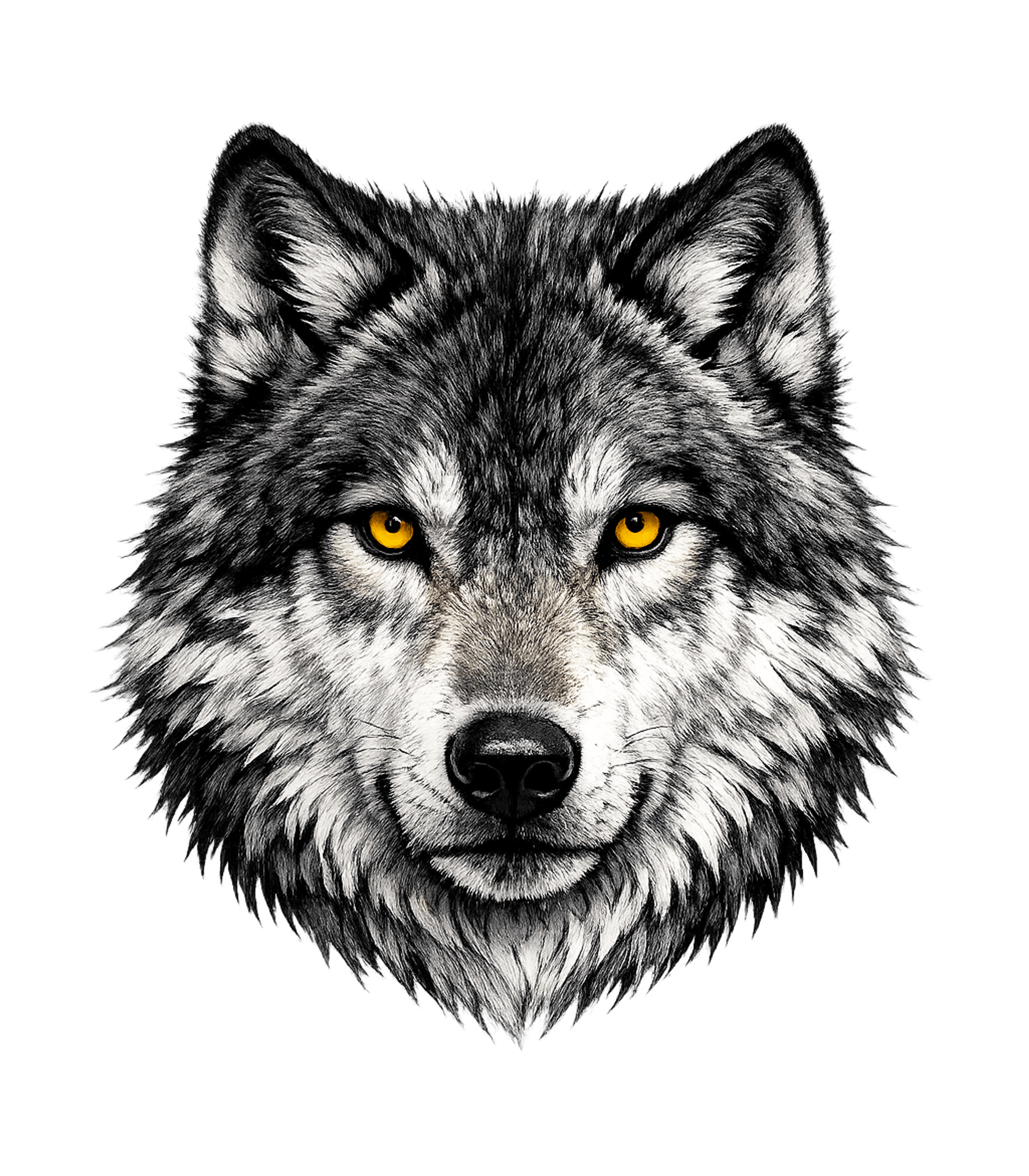 Grey Wolf Graphic Tee - Nature Lover's Apparel