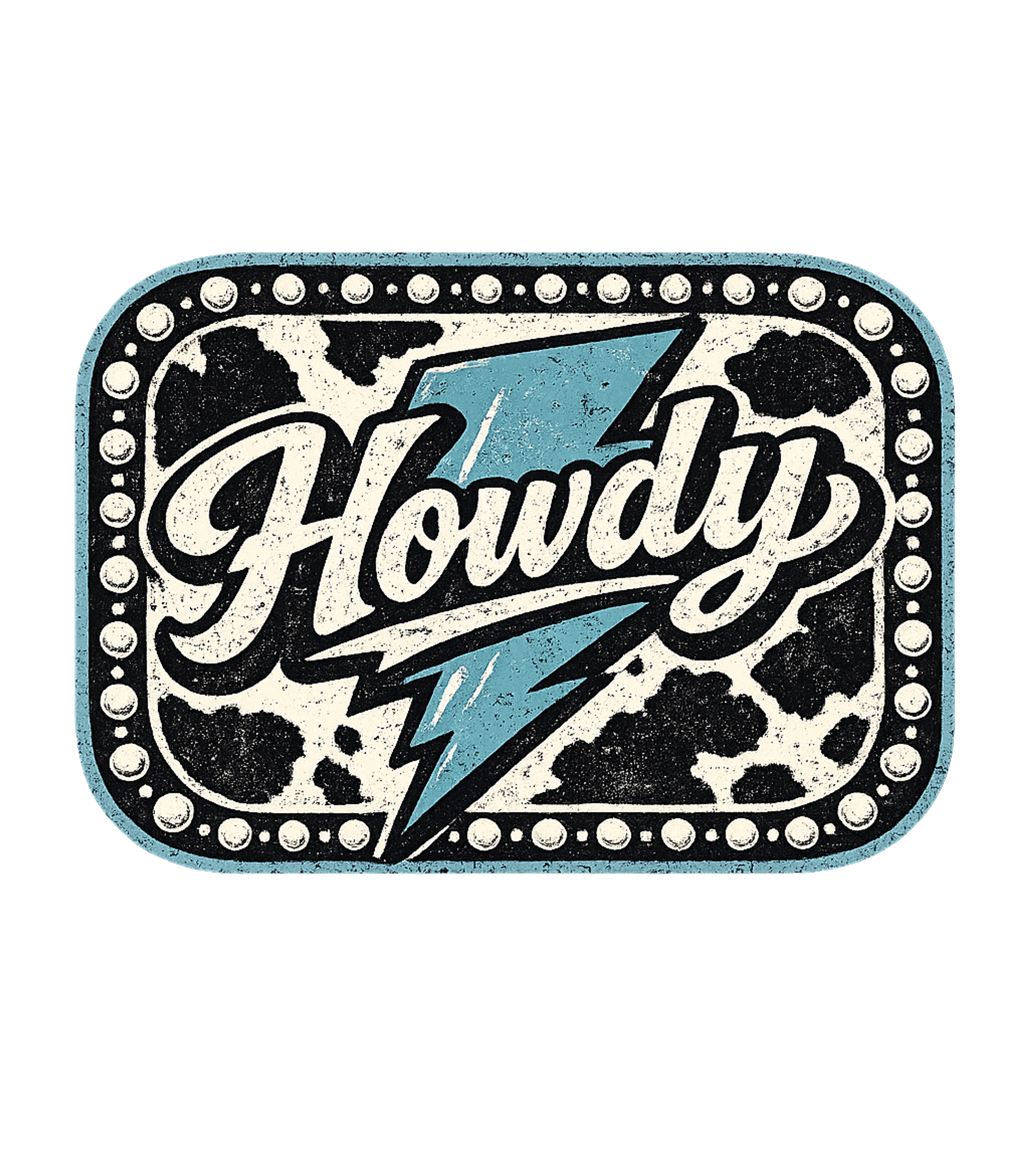 Howdy Cow Lightning Graphic Tee