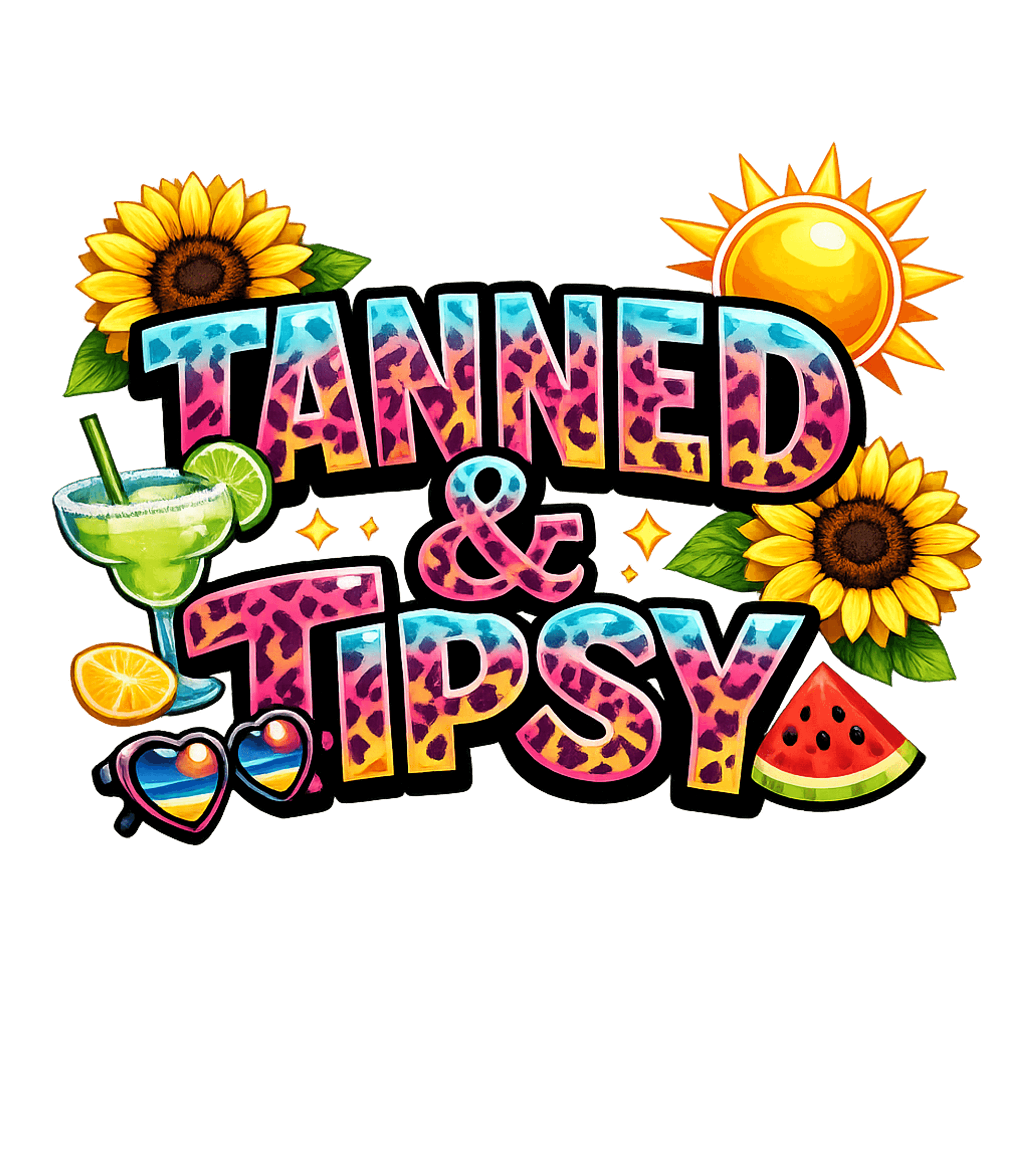 Tanned & Tipsy Graphic Tee