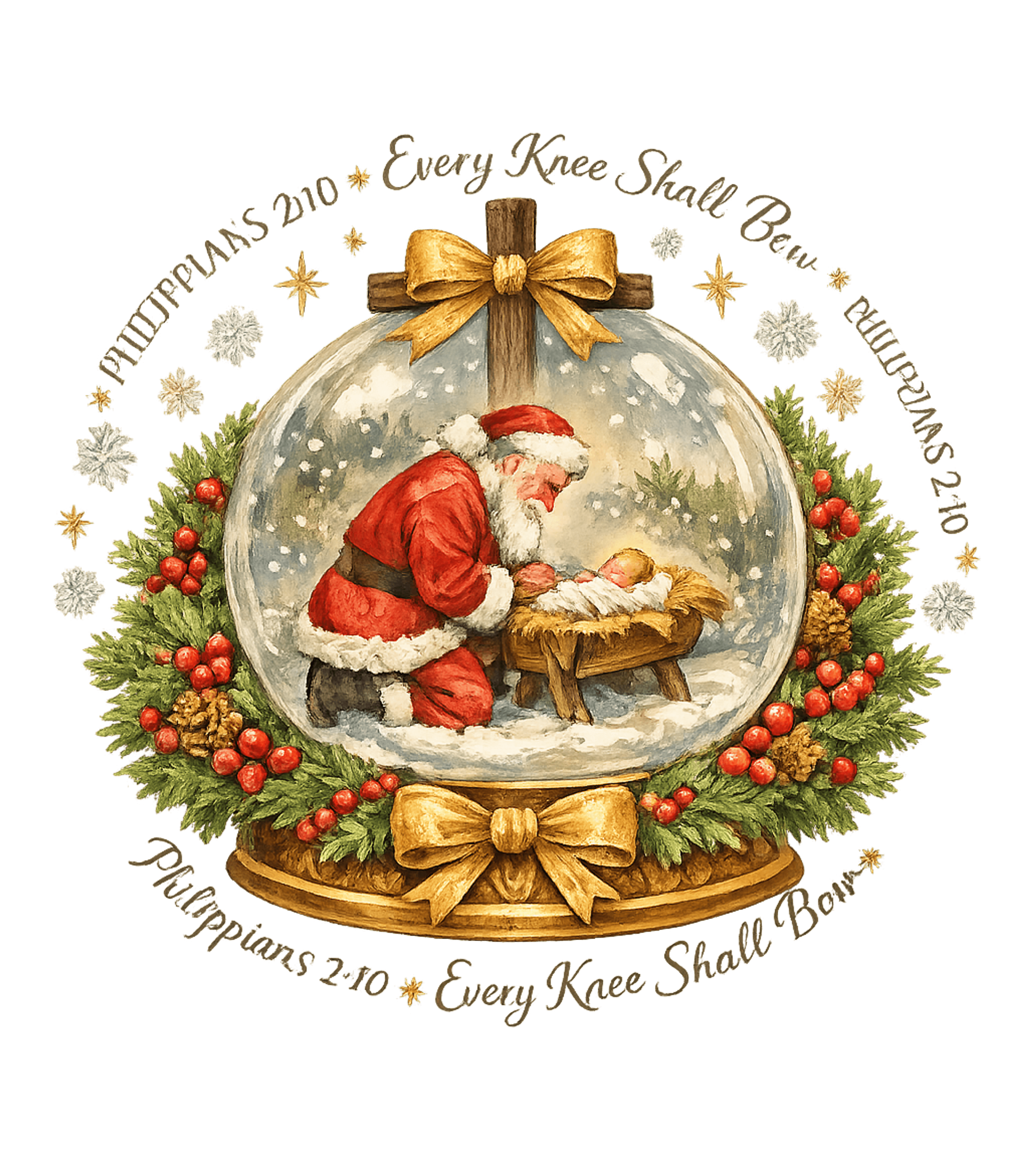 Baby Jesus & Santa Graphic Tee