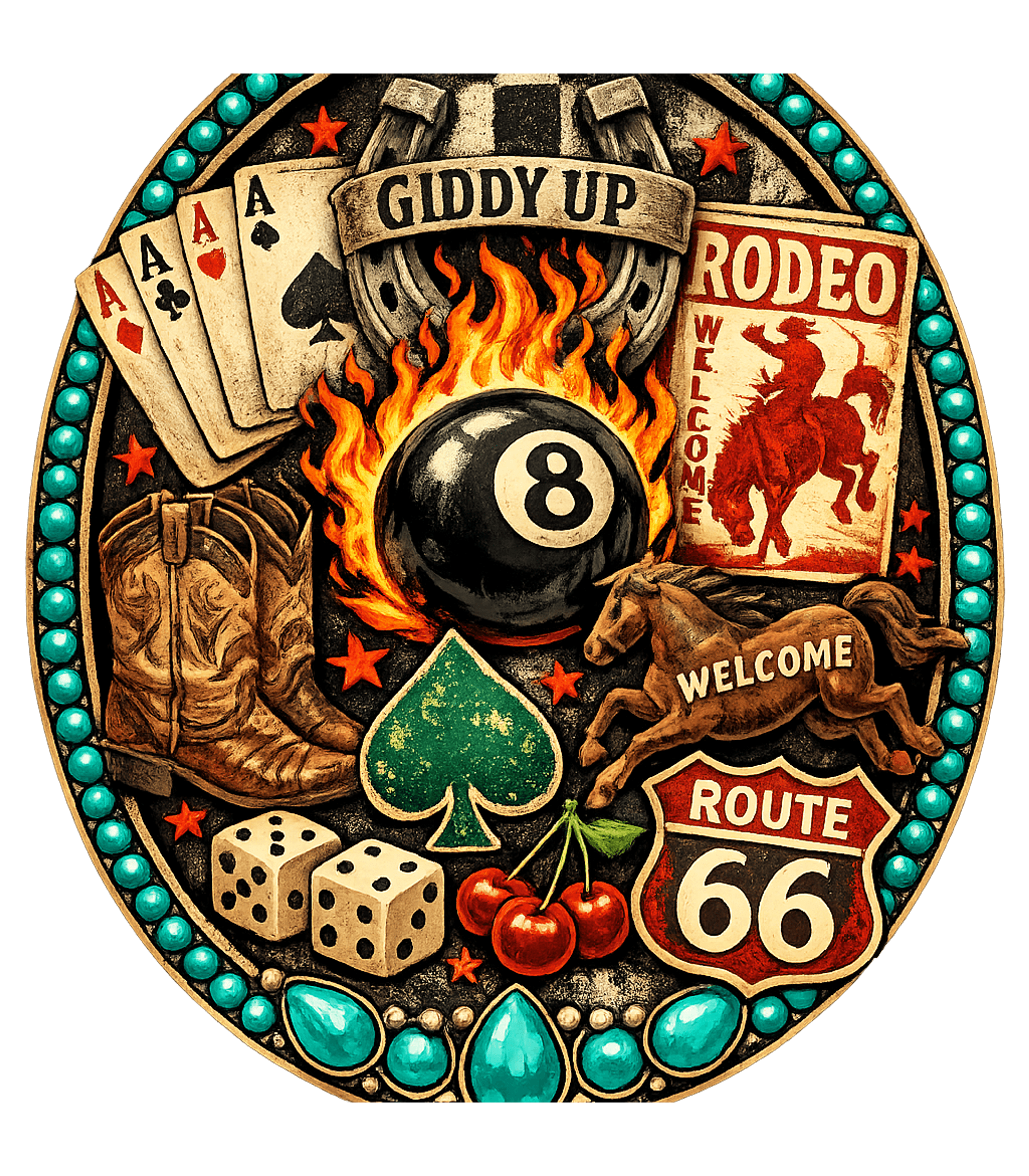 Rodeo 8 Ball Graphic Tee