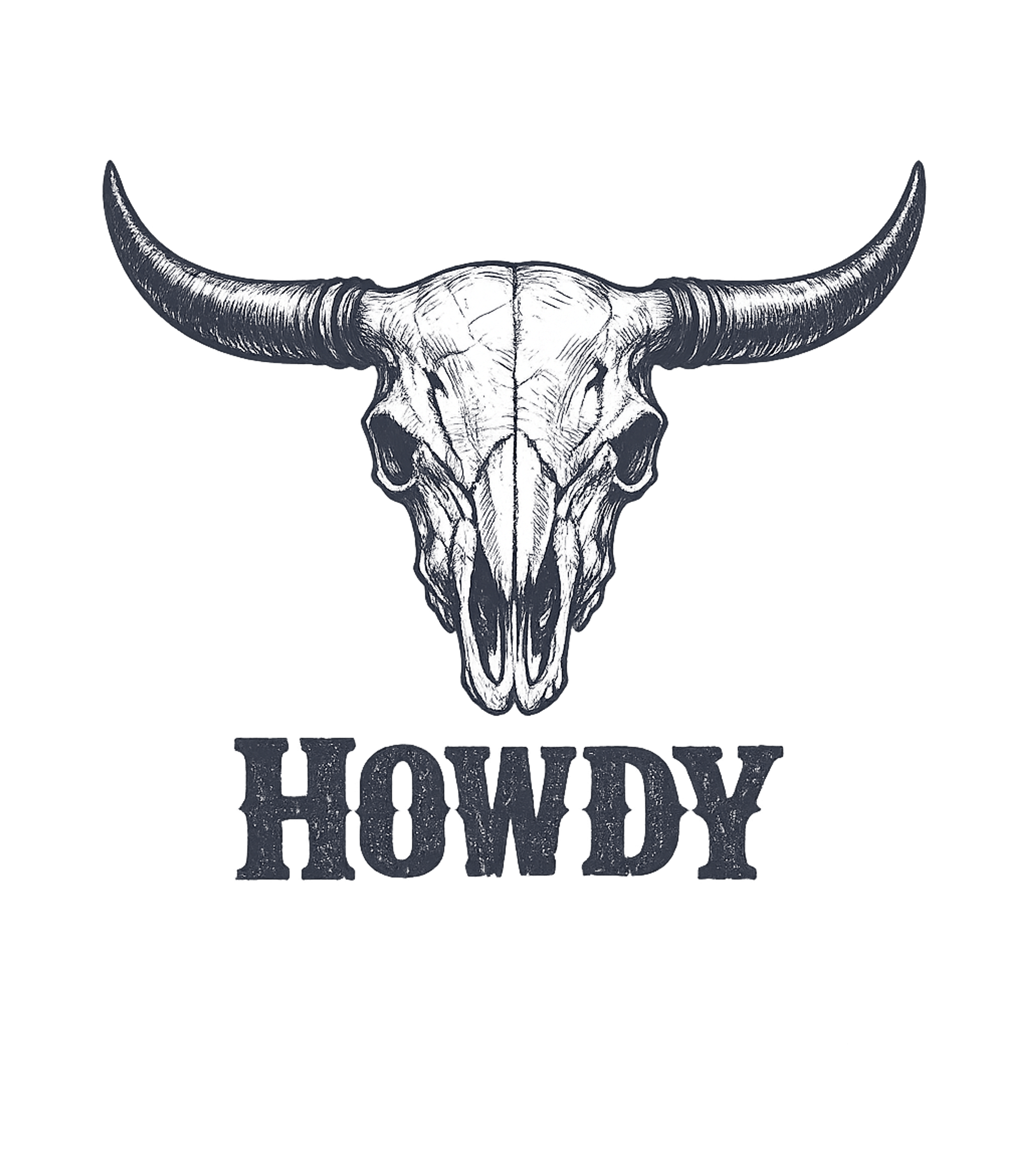 Howdy Bull Skull