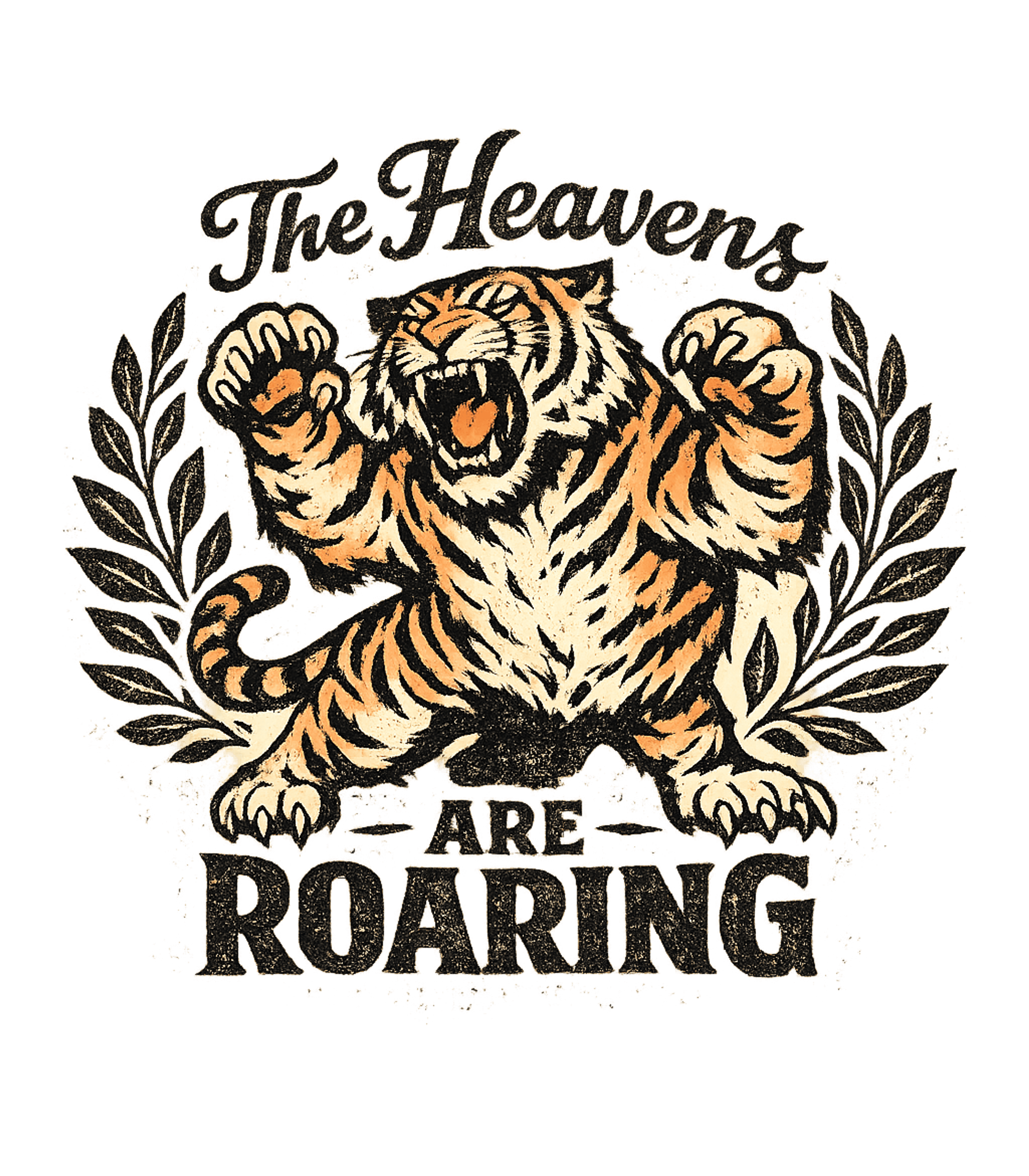 The Heavens Are Roaring Graphic Tee - Ivory