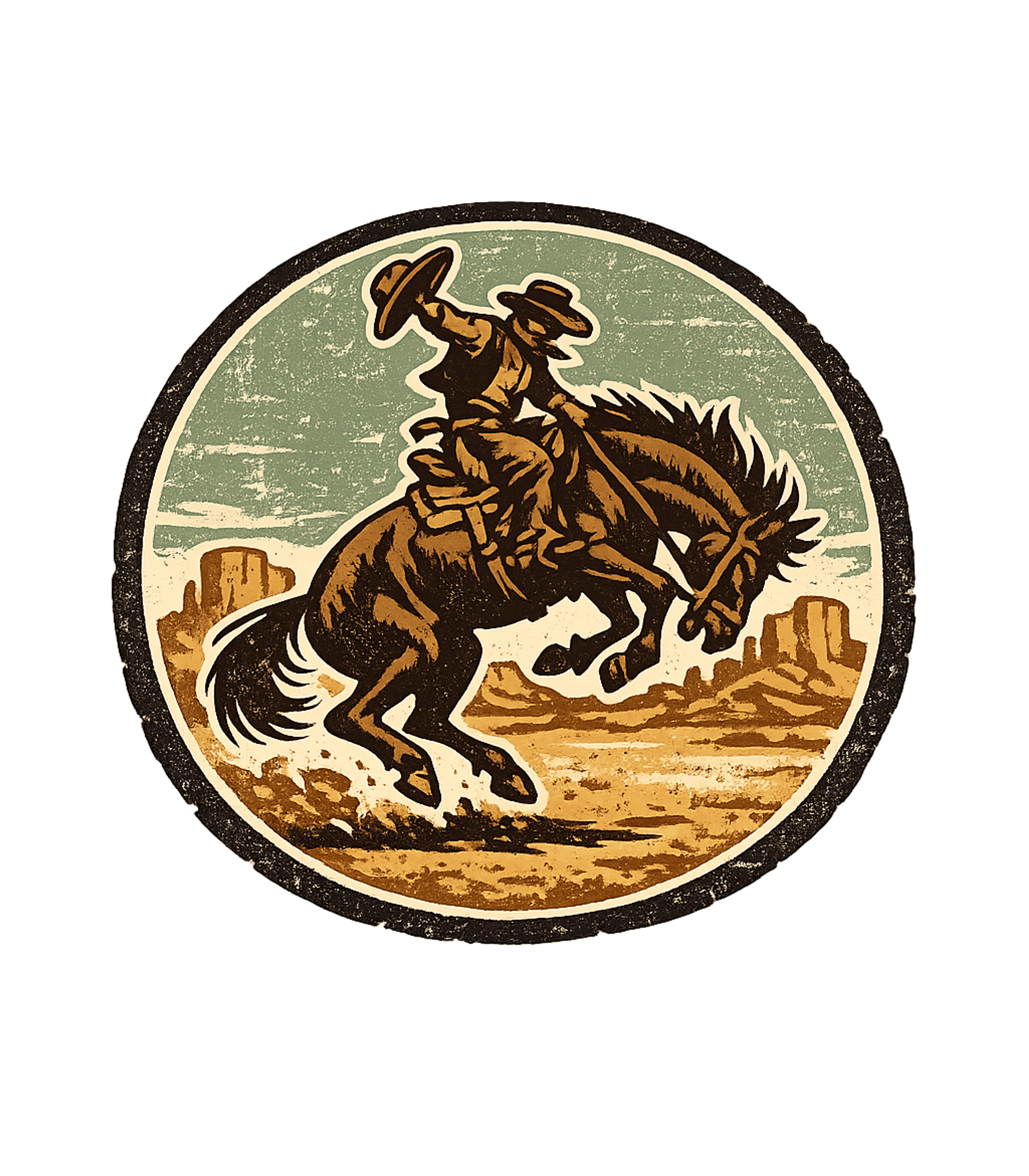 Vintage Rodeo Cowboy