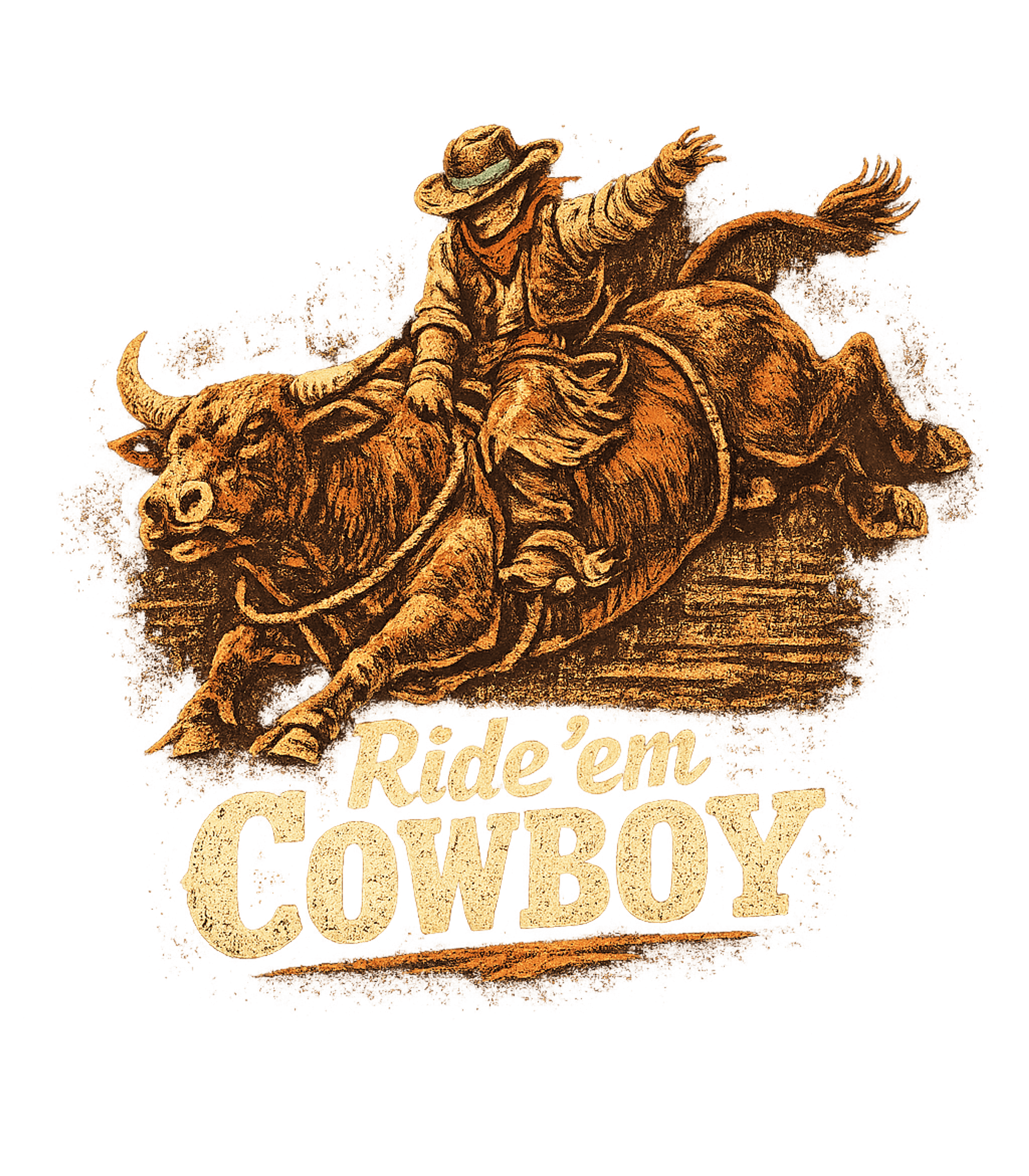 Ride Em Cowboy Mineral Washed Graphic Tee