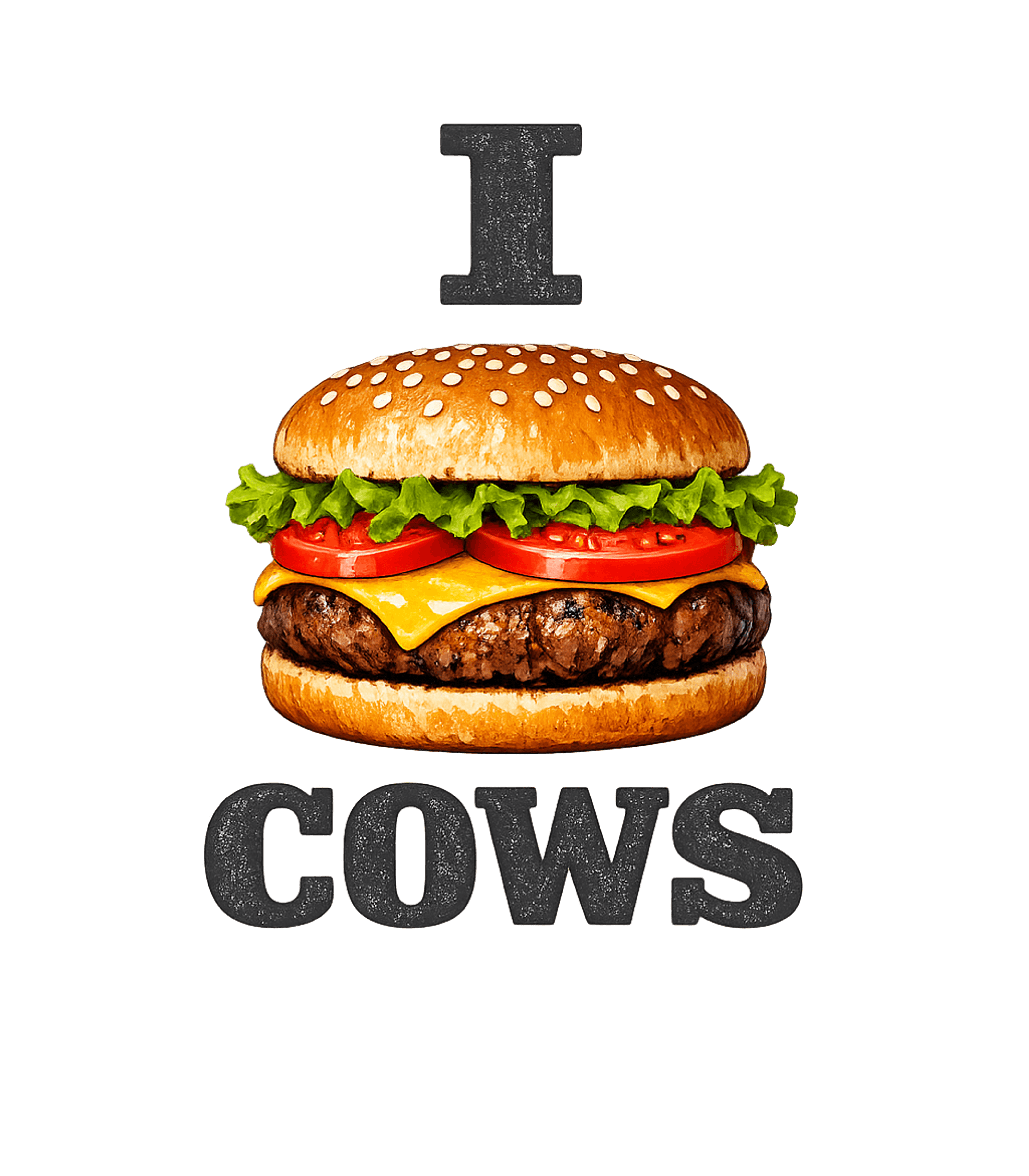 I Love Cows Heart Love Meat T-Shirt