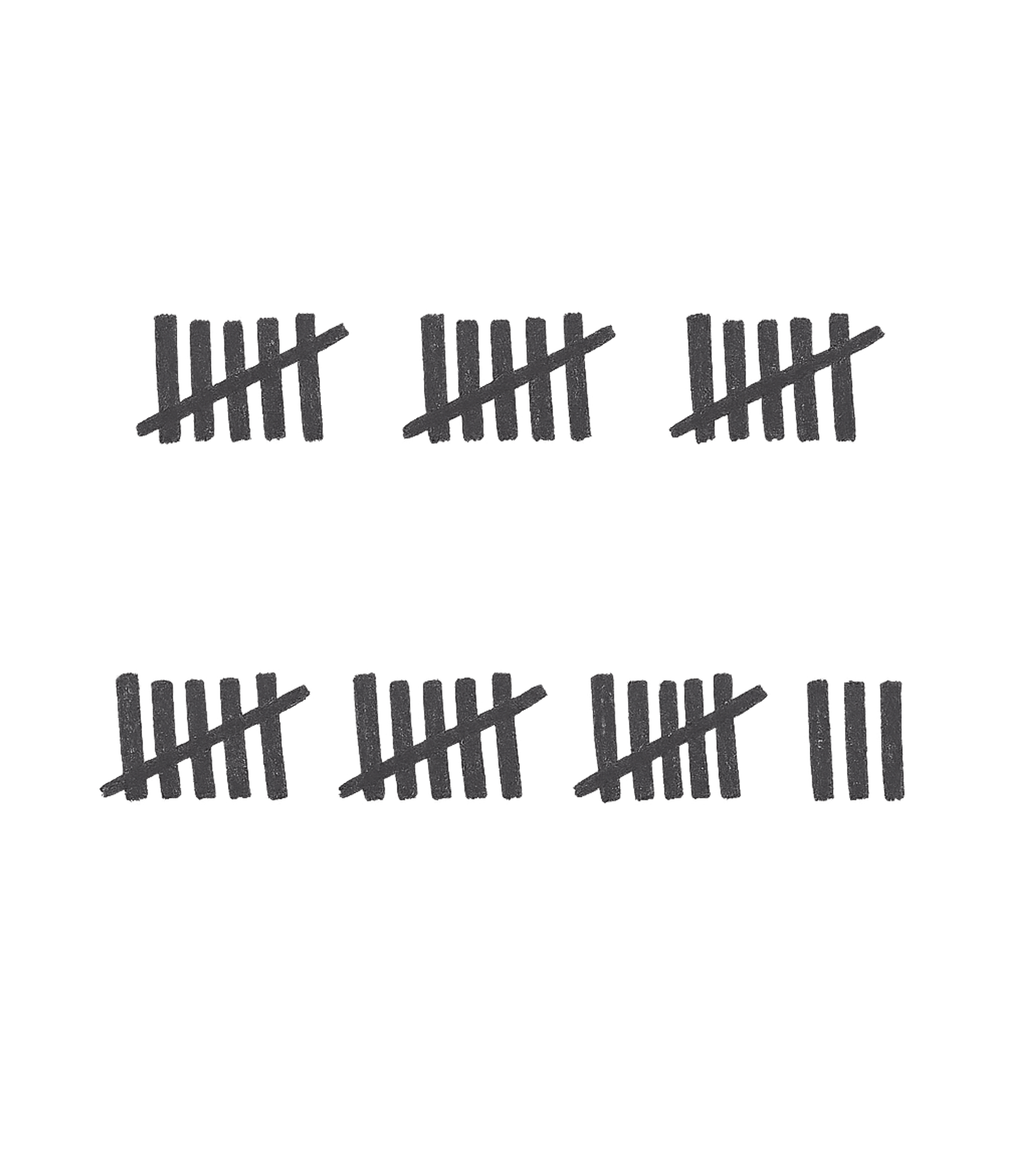 28th Birthday Tally Marks - 28 Year Old Birthday Gift T-Shirt