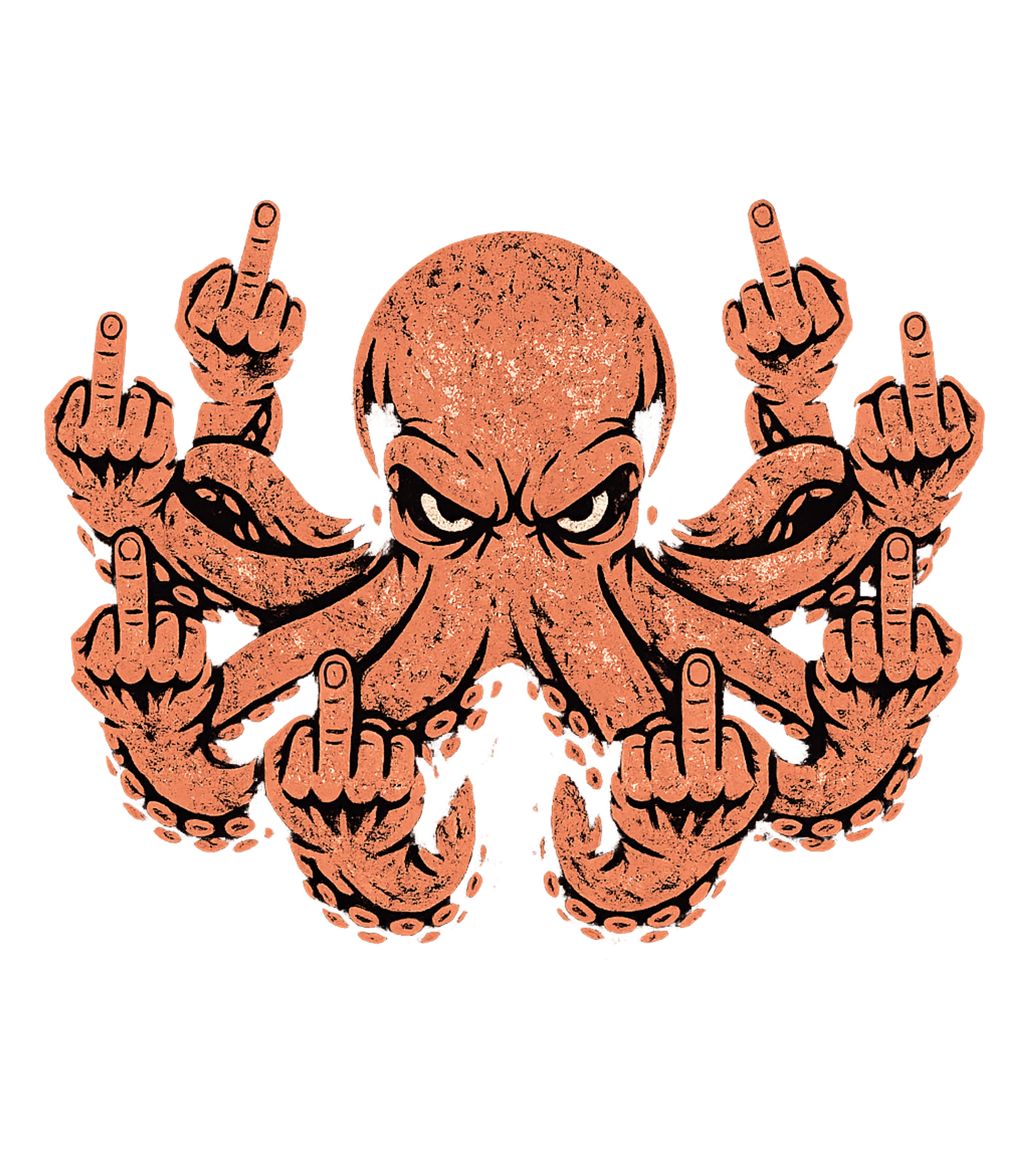 Octopus Middle Fingers T-Shirt