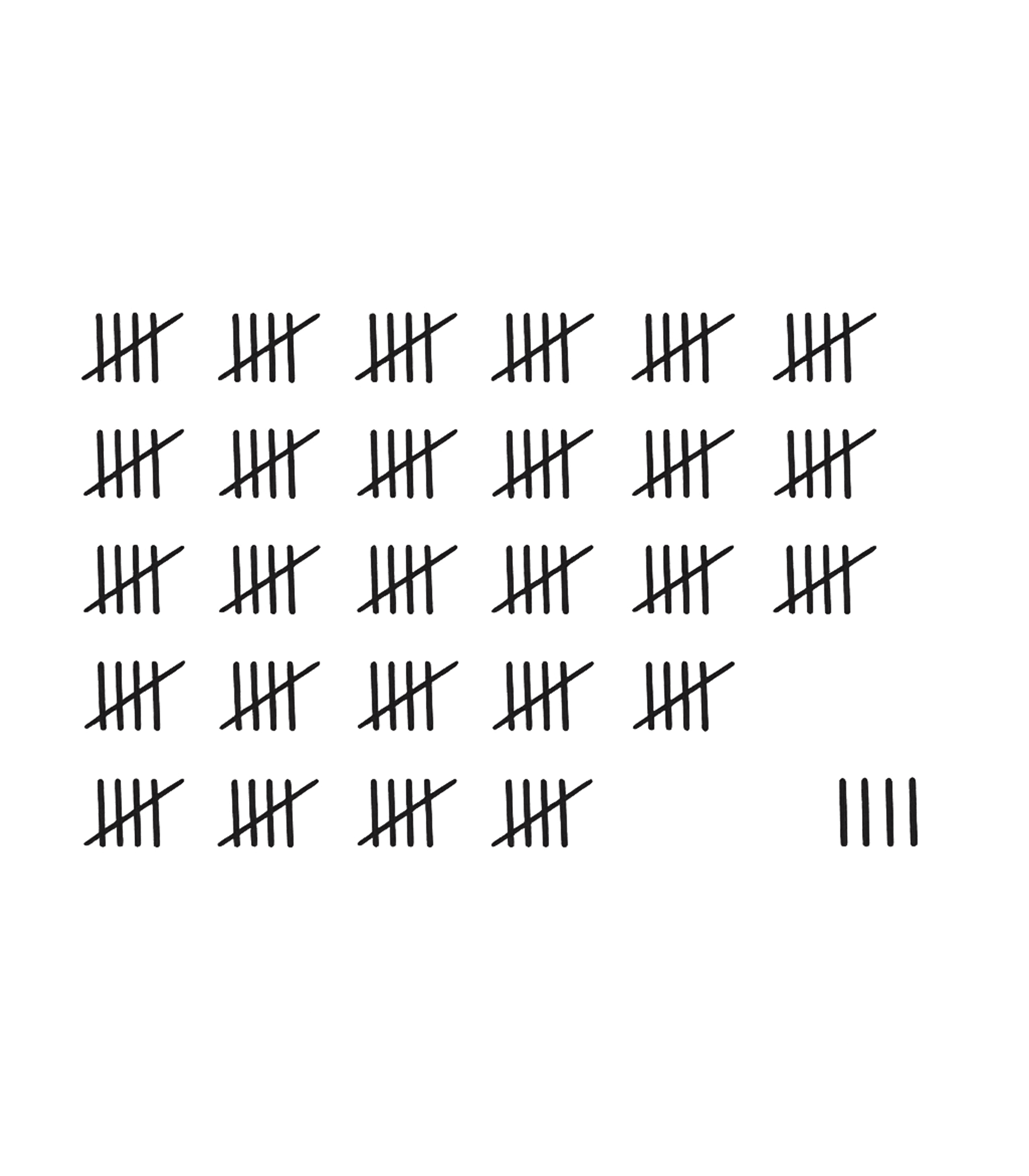 64th Birthday Tally Marks - 64 Year Old Birthday Gift T-Shirt