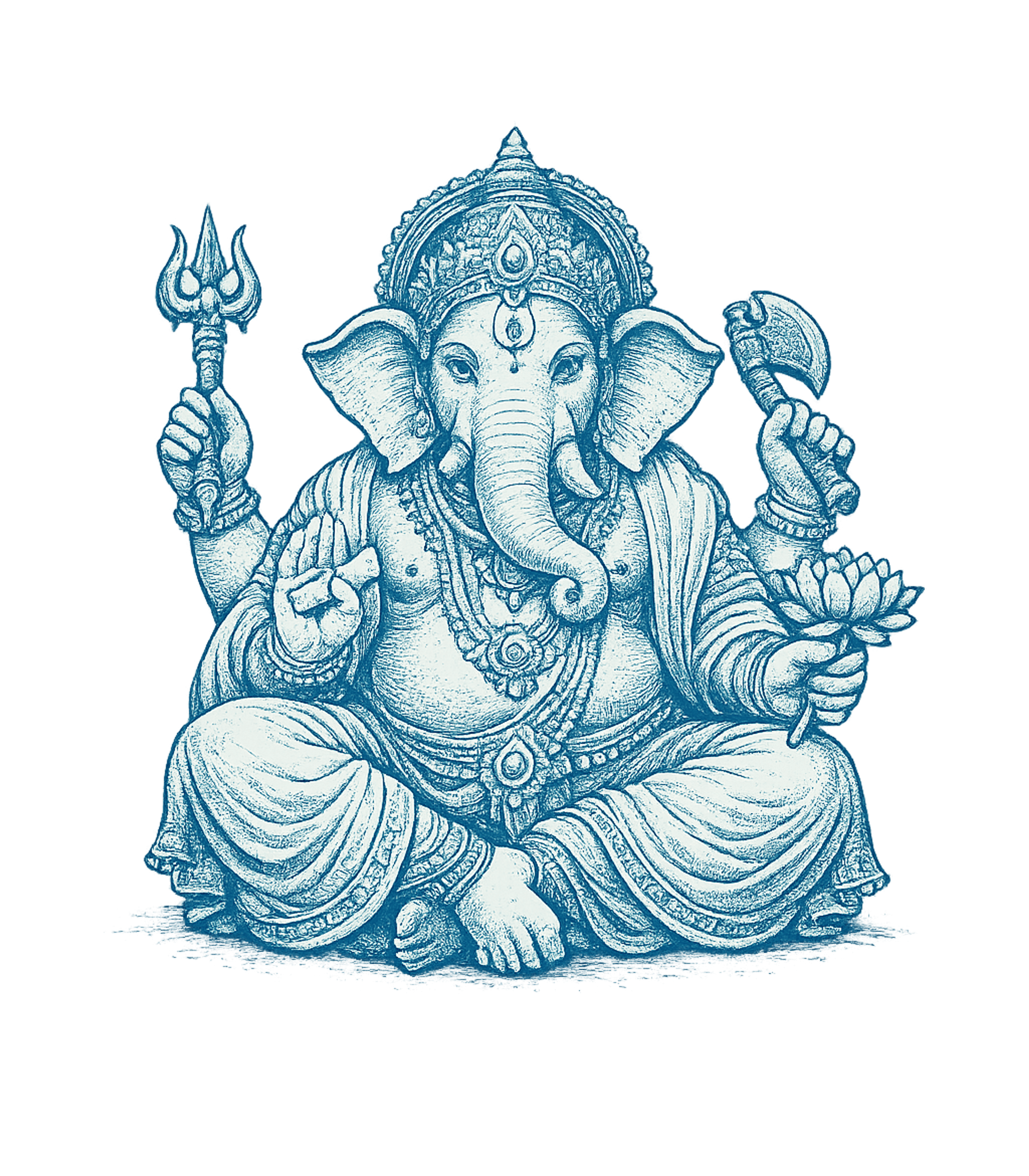 Hindu Lord Ganesha Elephant T-Shirt