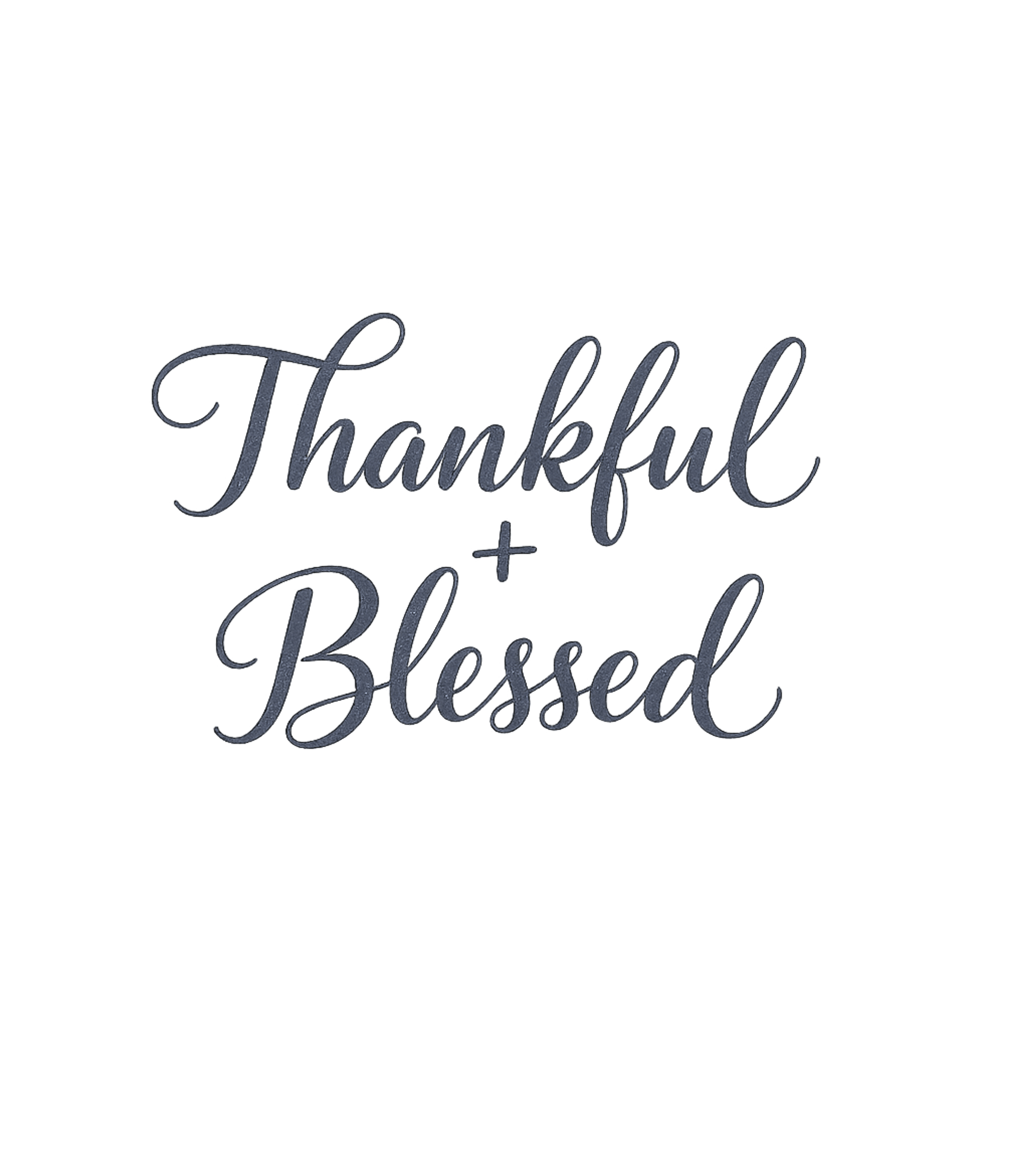 Thankful Blessed Script
