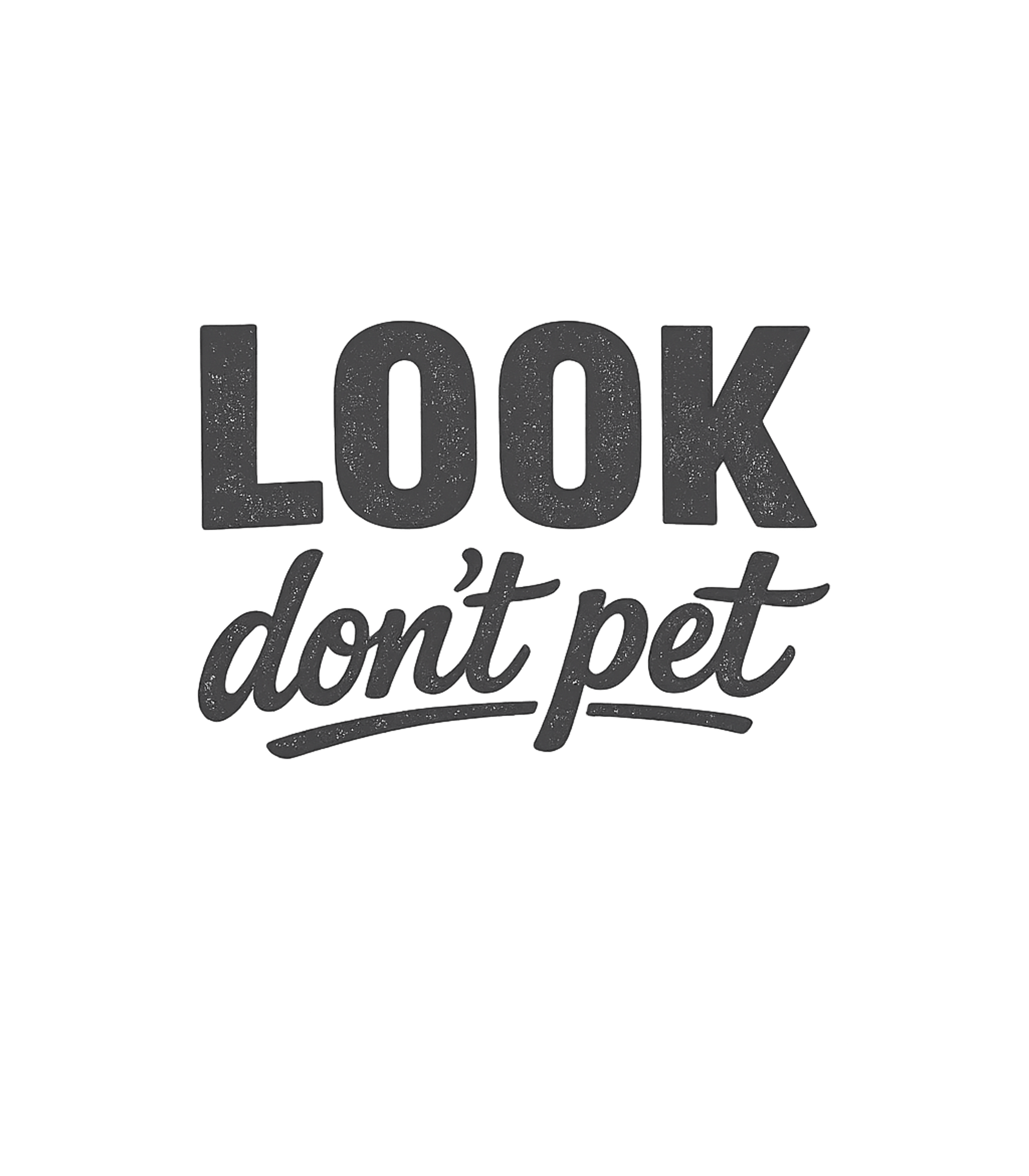 Look Don't Pet Maternity T-Shirt