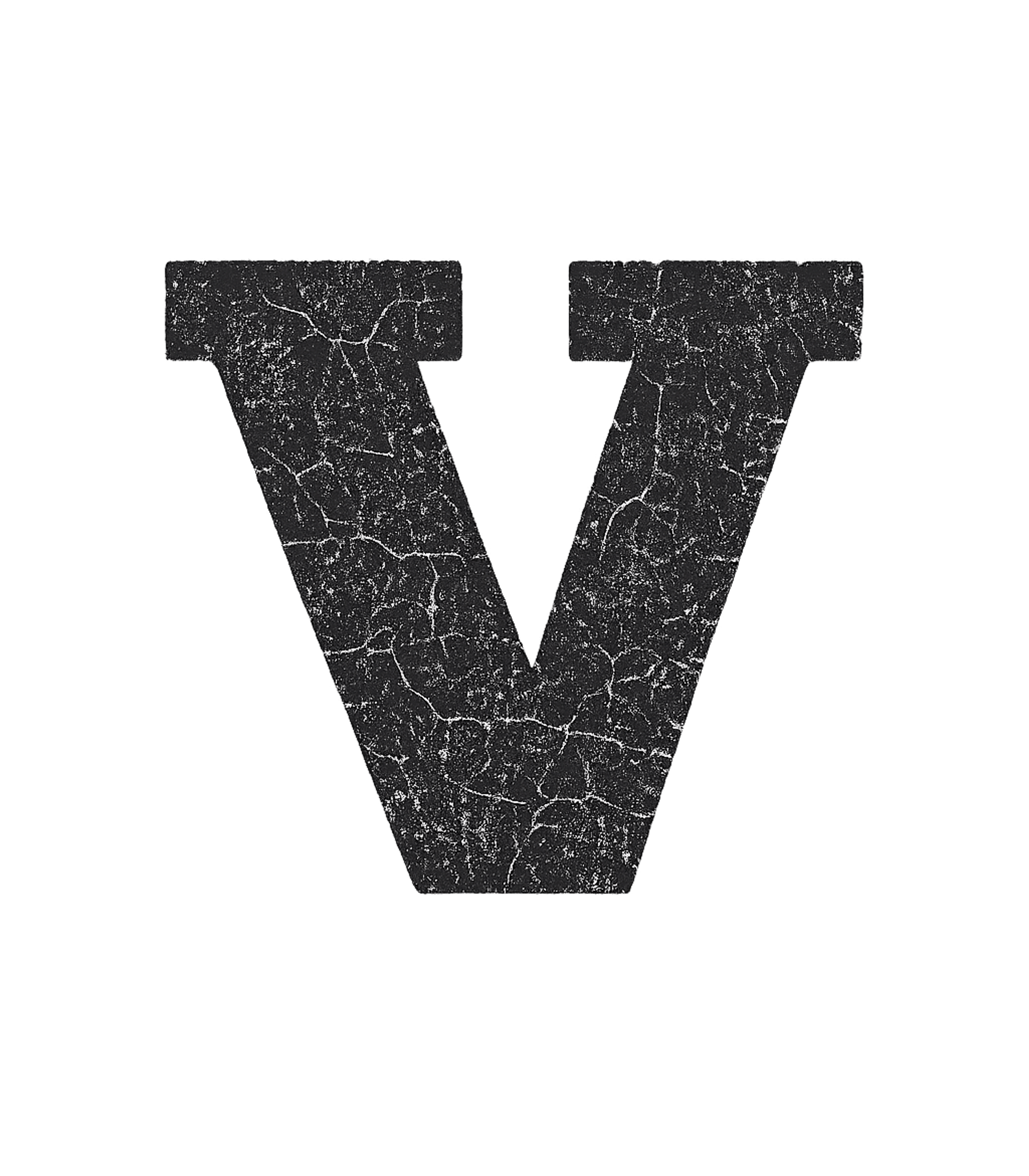 Letter V Initial Monogram T-Shirt