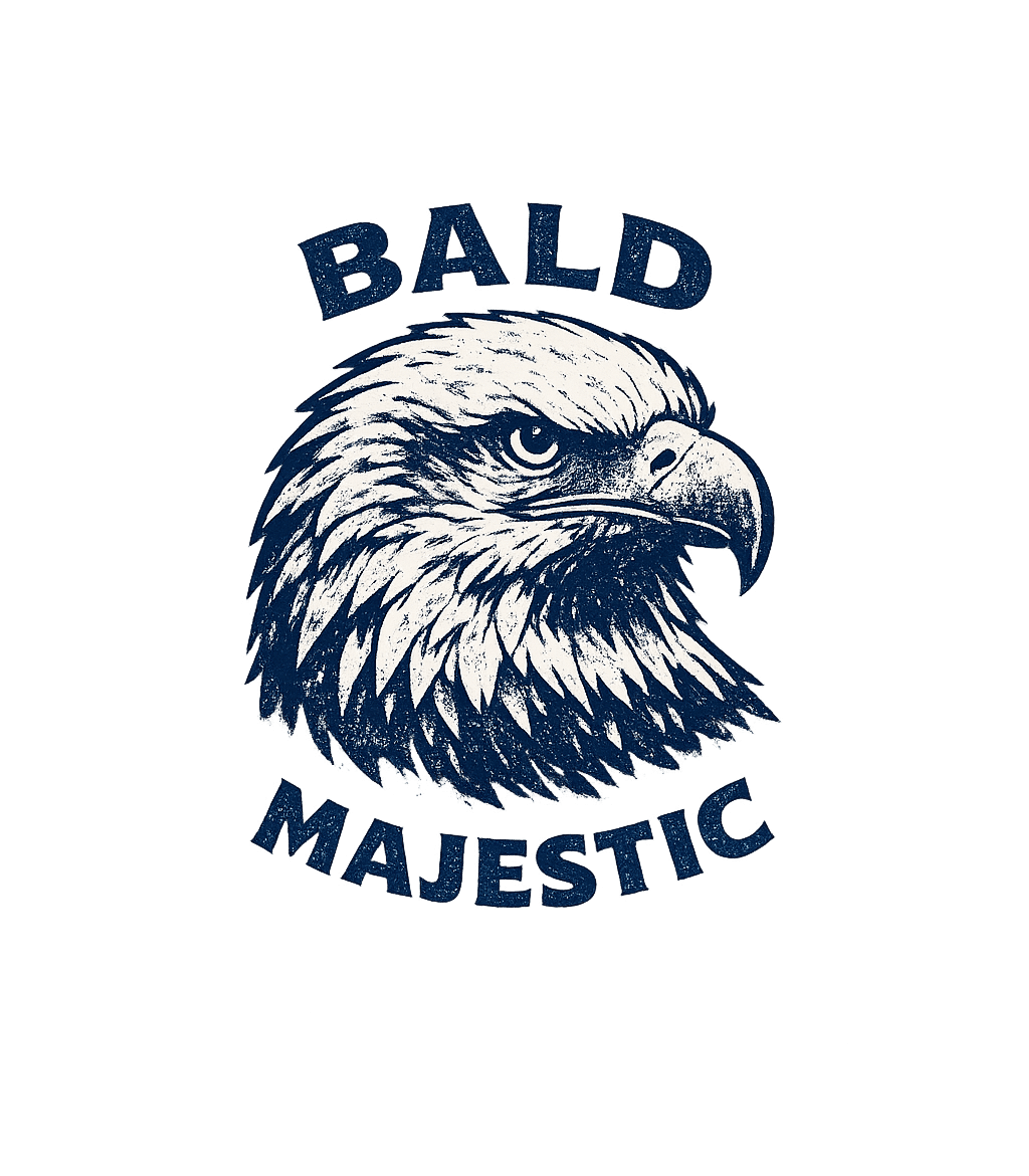 Bald And Majestic Funny Bald Joke T-Shirt