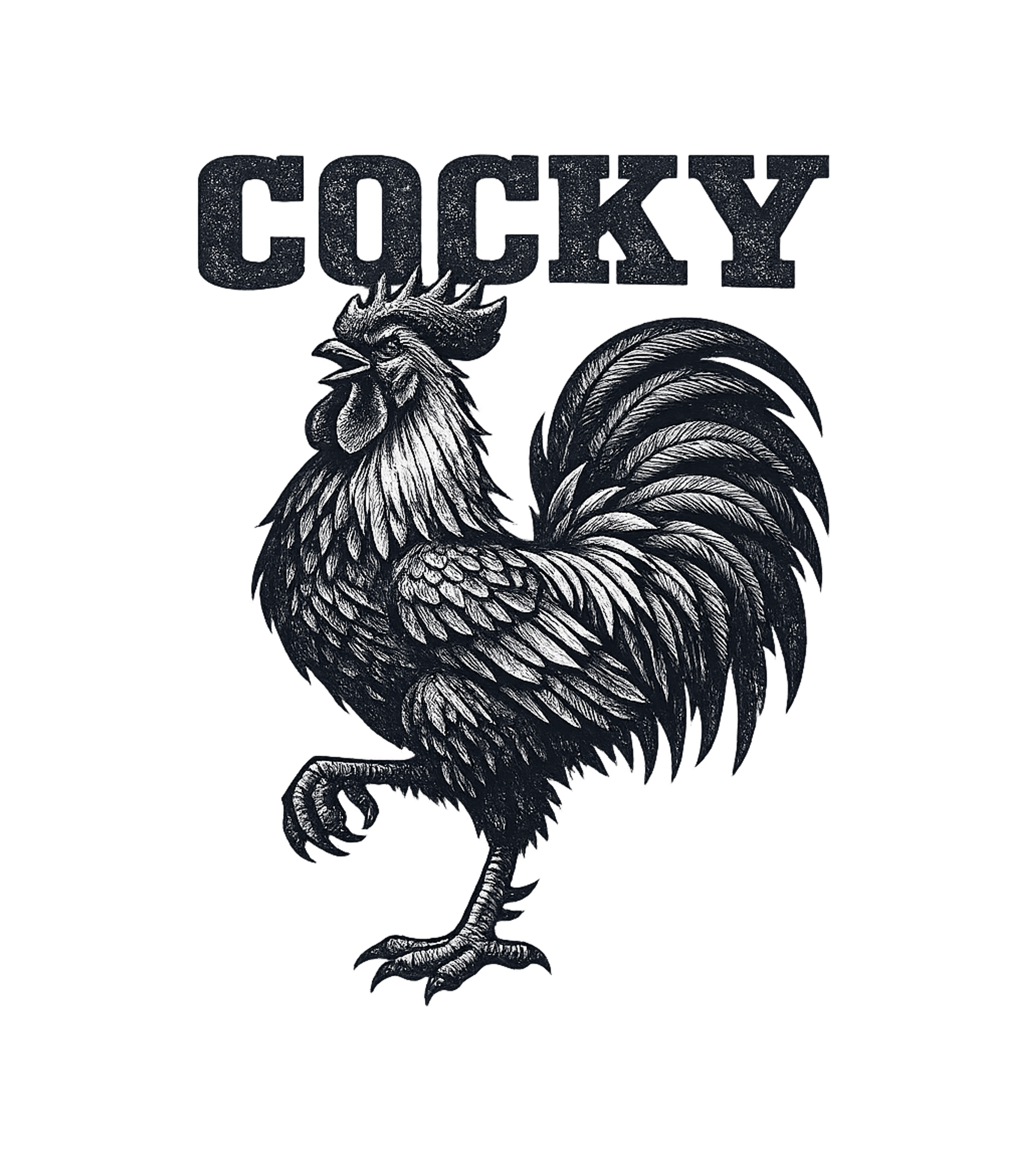 Cocky Confident Rooster T-Shirt
