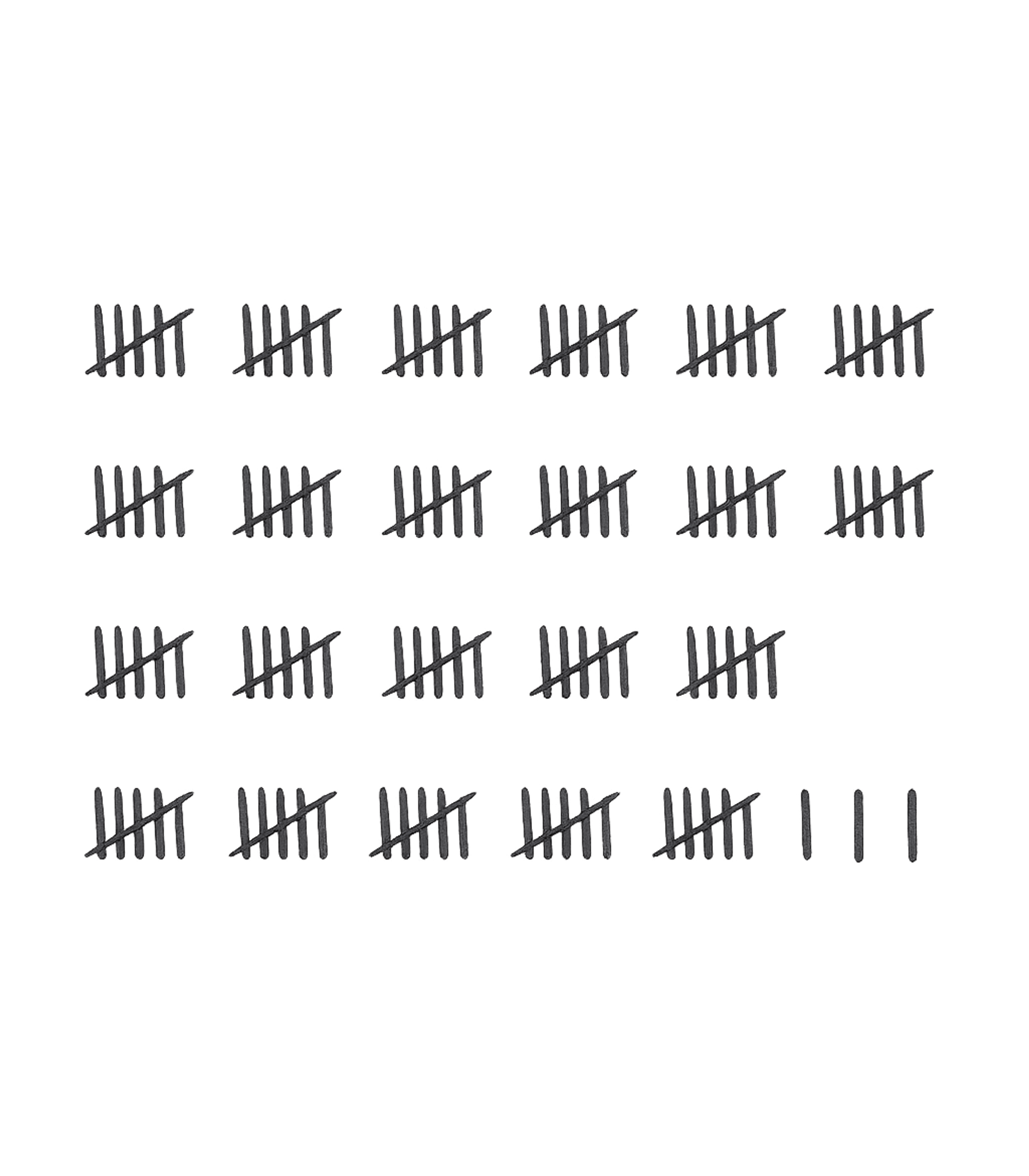 73rd Birthday Tally Marks - 73 Year Old Birthday Gift T-Shirt