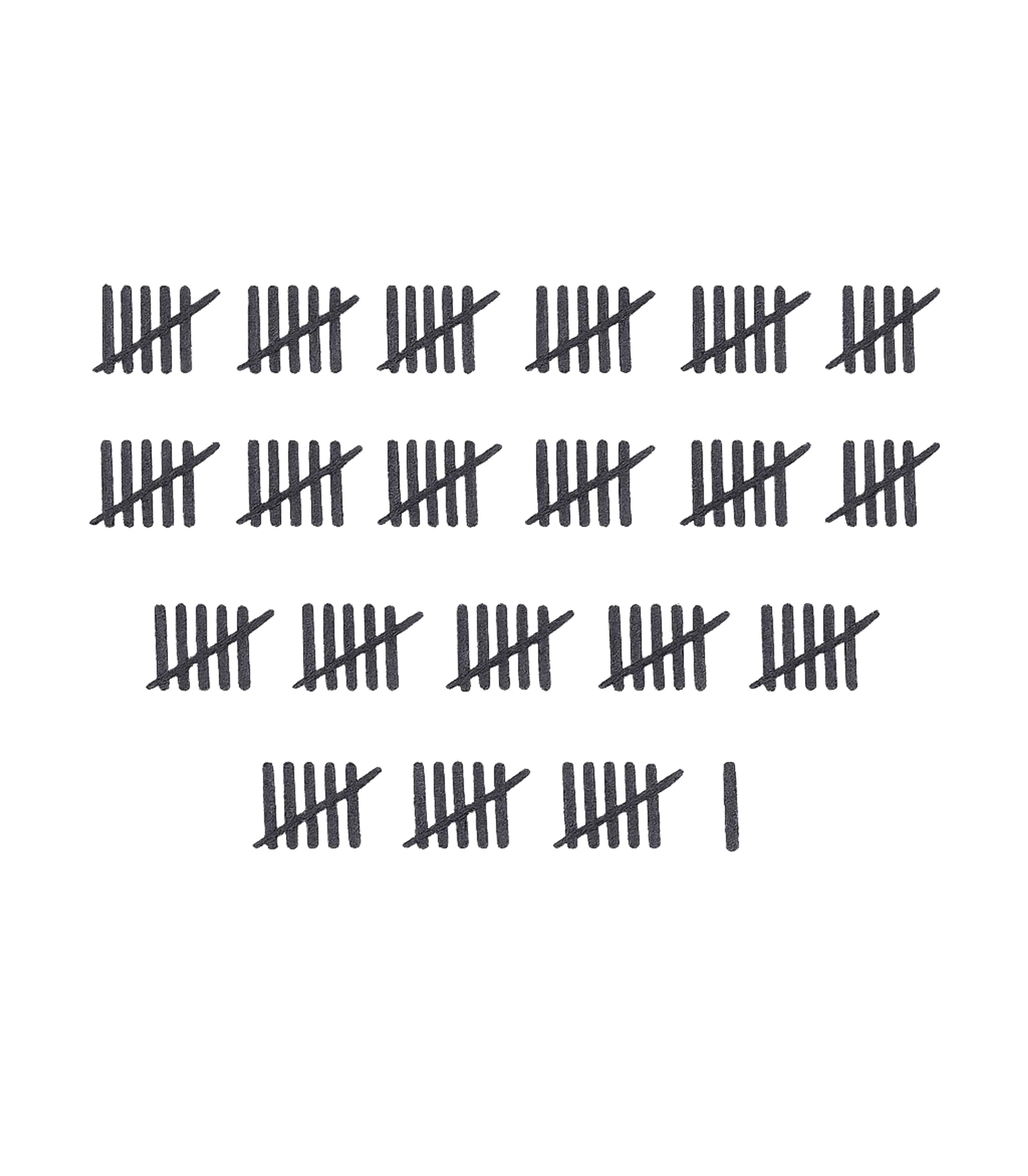 56th Birthday Tally Marks - 56 Year Old Birthday Gift T-Shirt