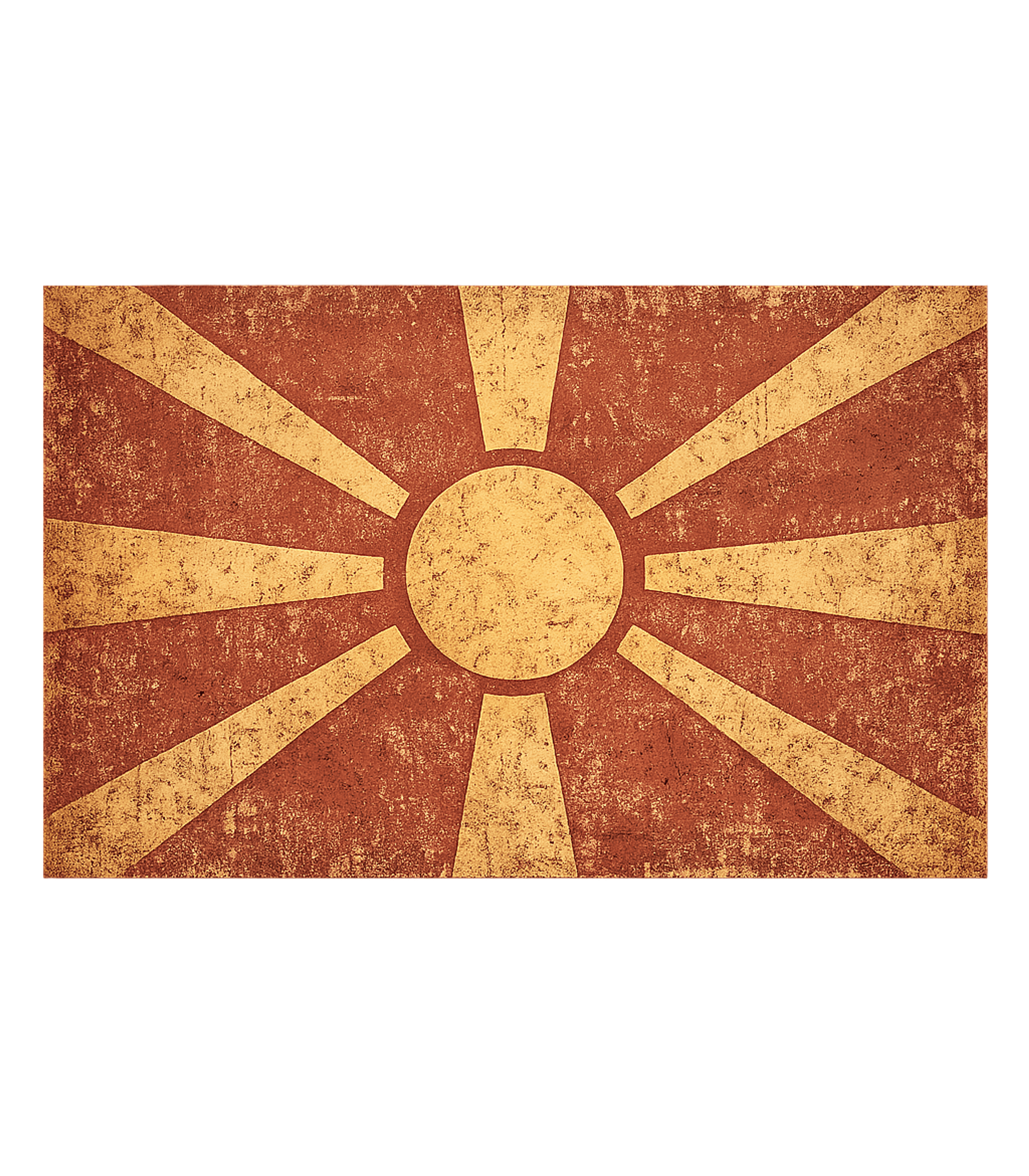 Vintage Macedonia Flag