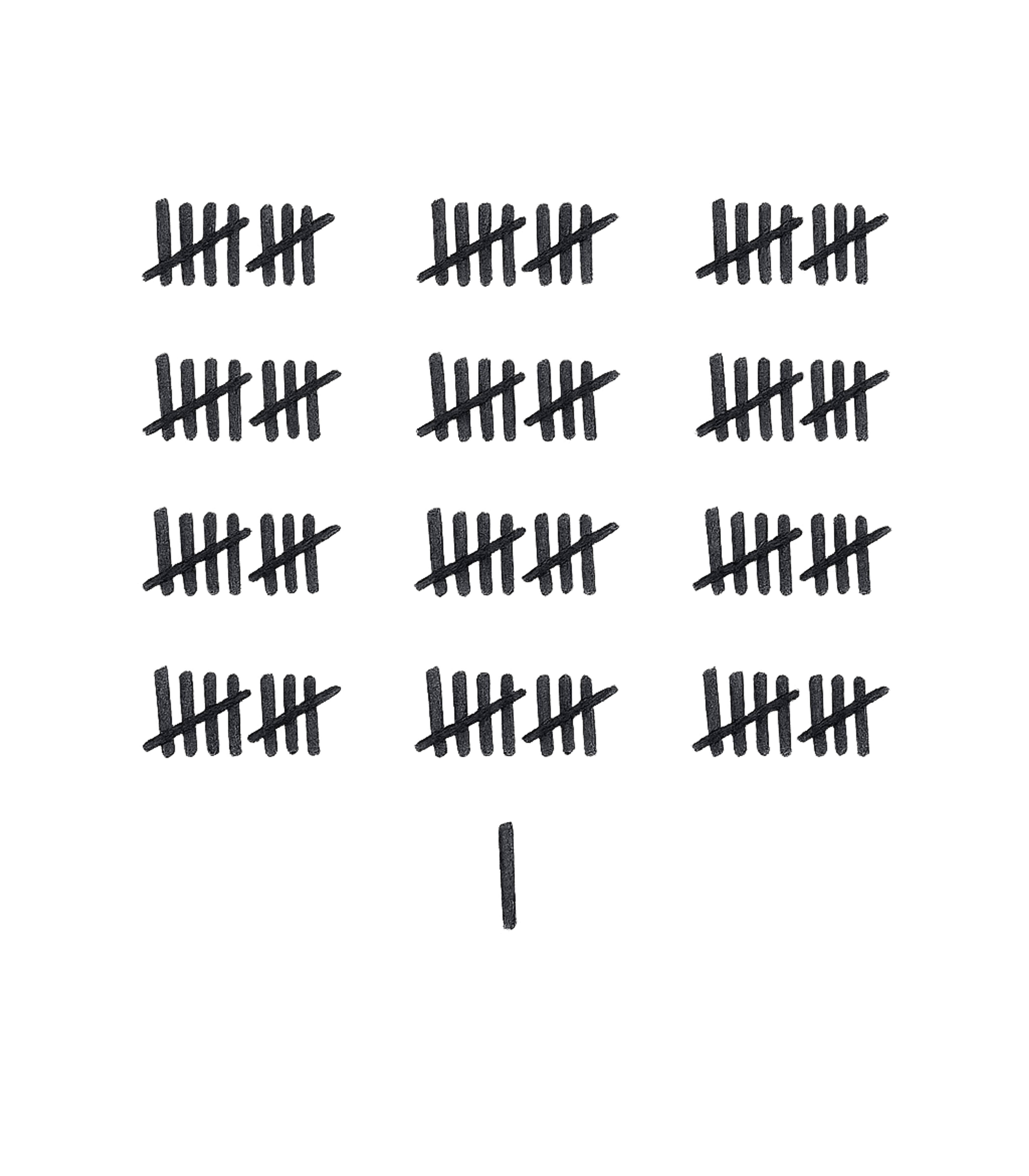 46th Birthday Tally Marks - 46 Year Old Birthday Gift T-Shirt