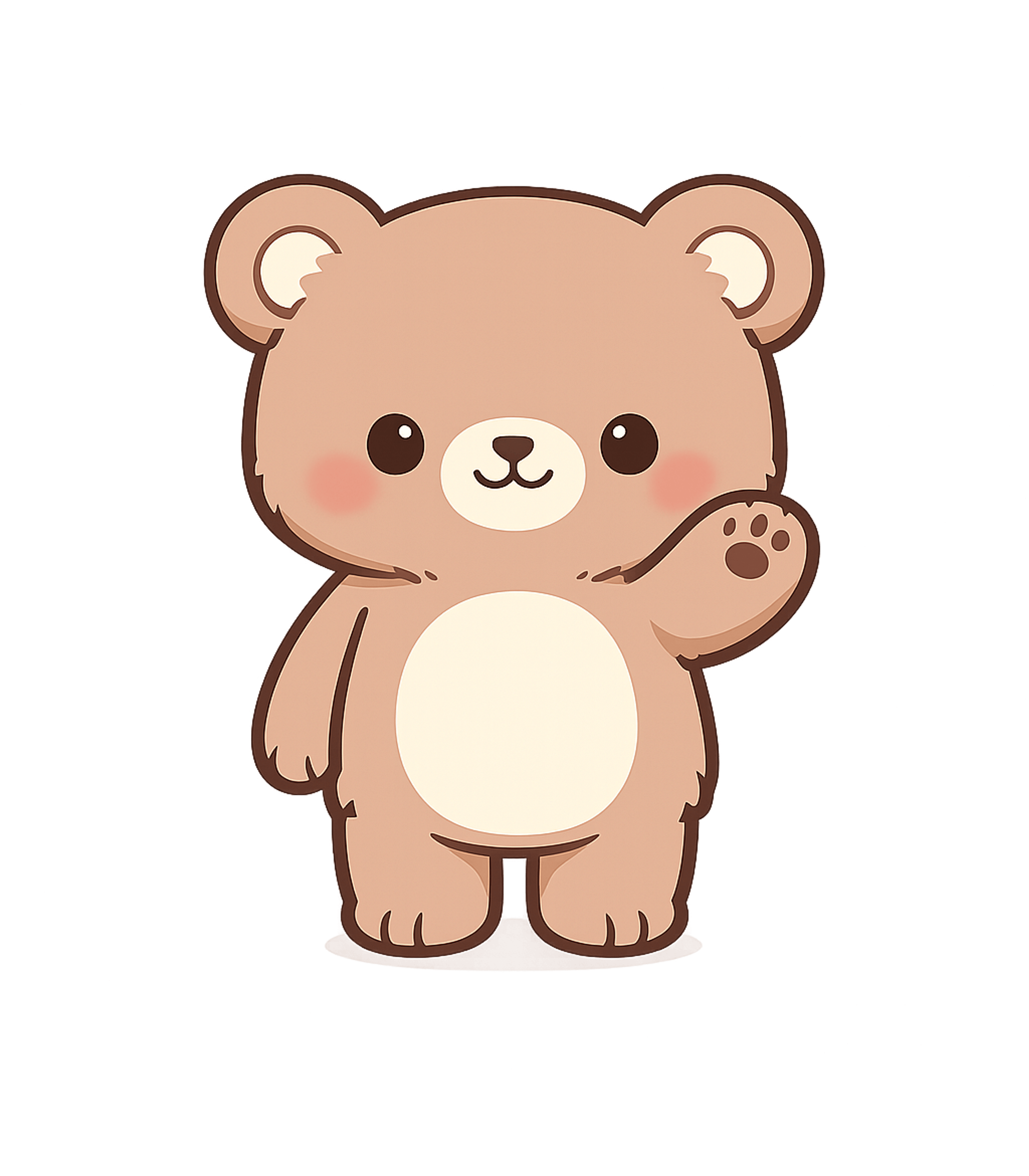 Cute Waving Bear