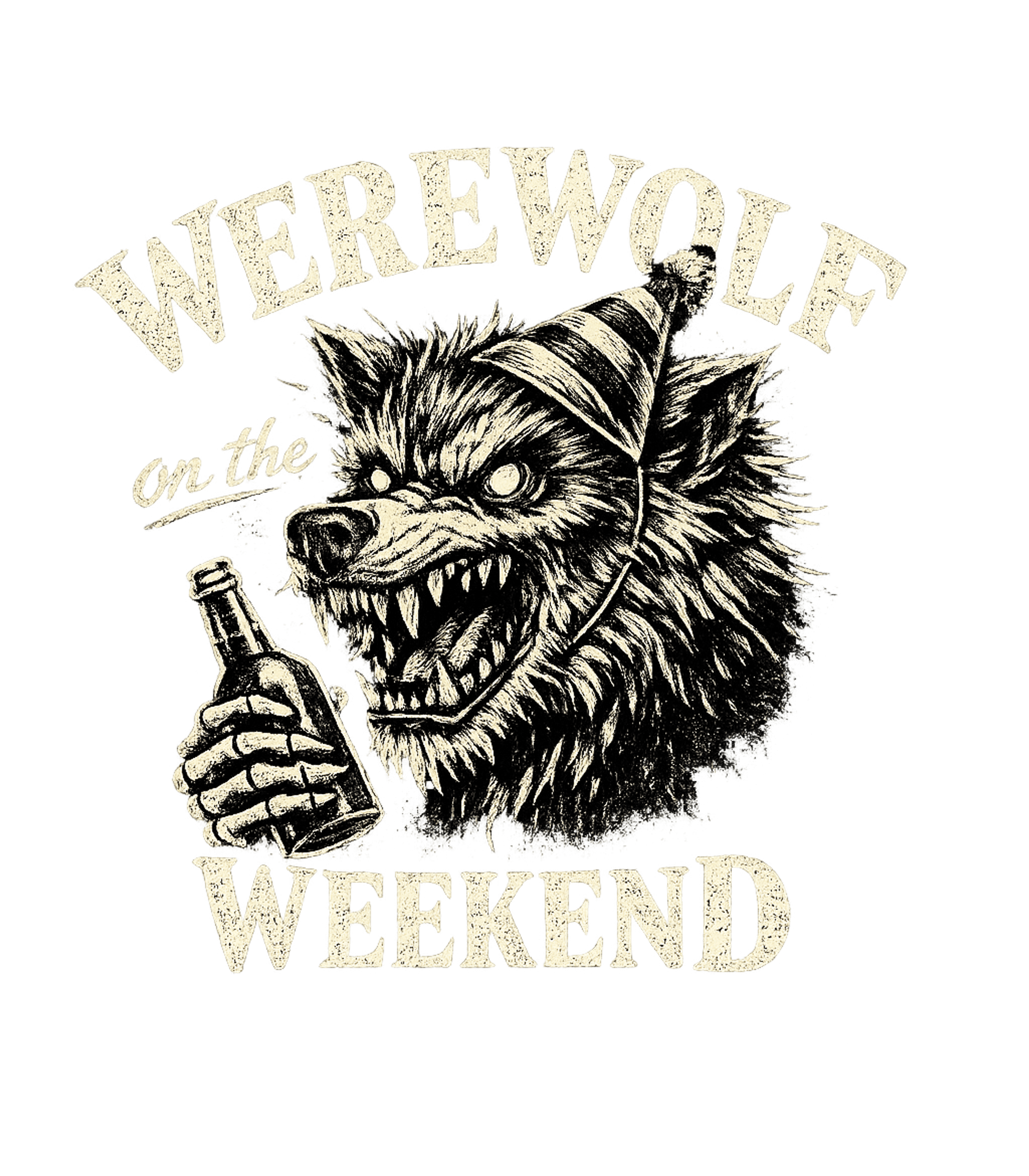 Werewolf On The Weekend Men's T Shirt