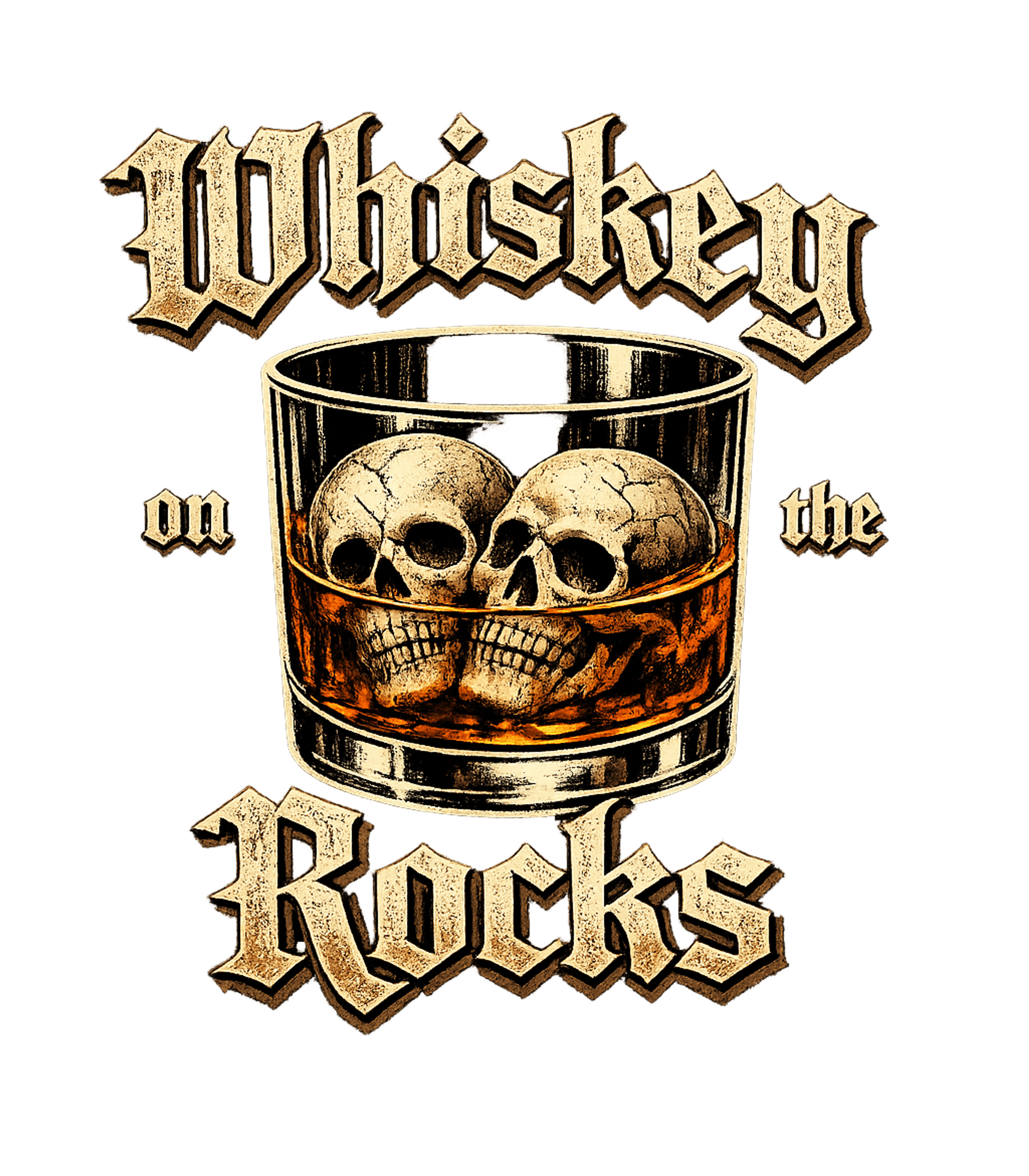 Whiskey On The Rocks Men's T Shirt