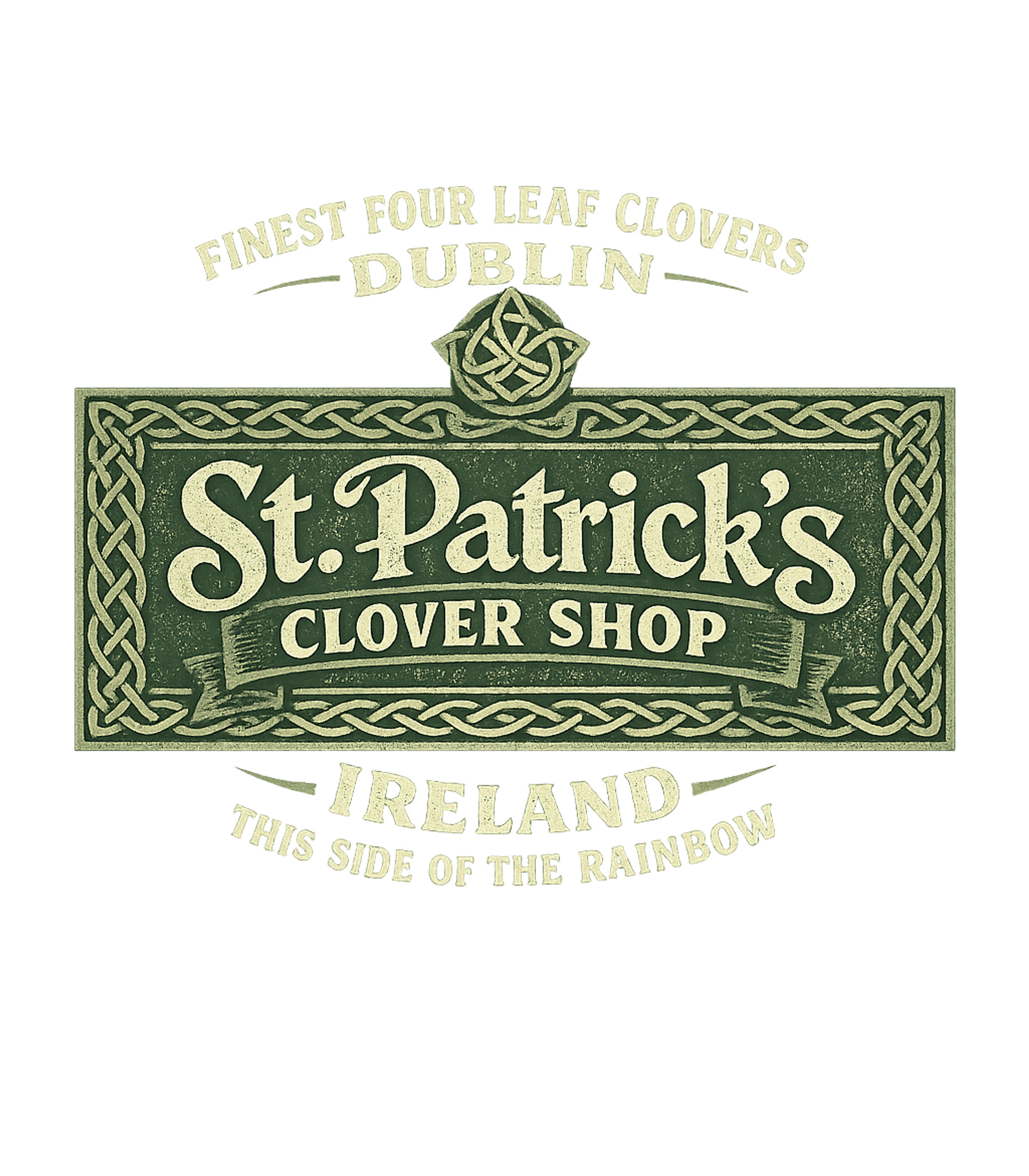 St. Patrick's Clover Shop Men's T Shirt