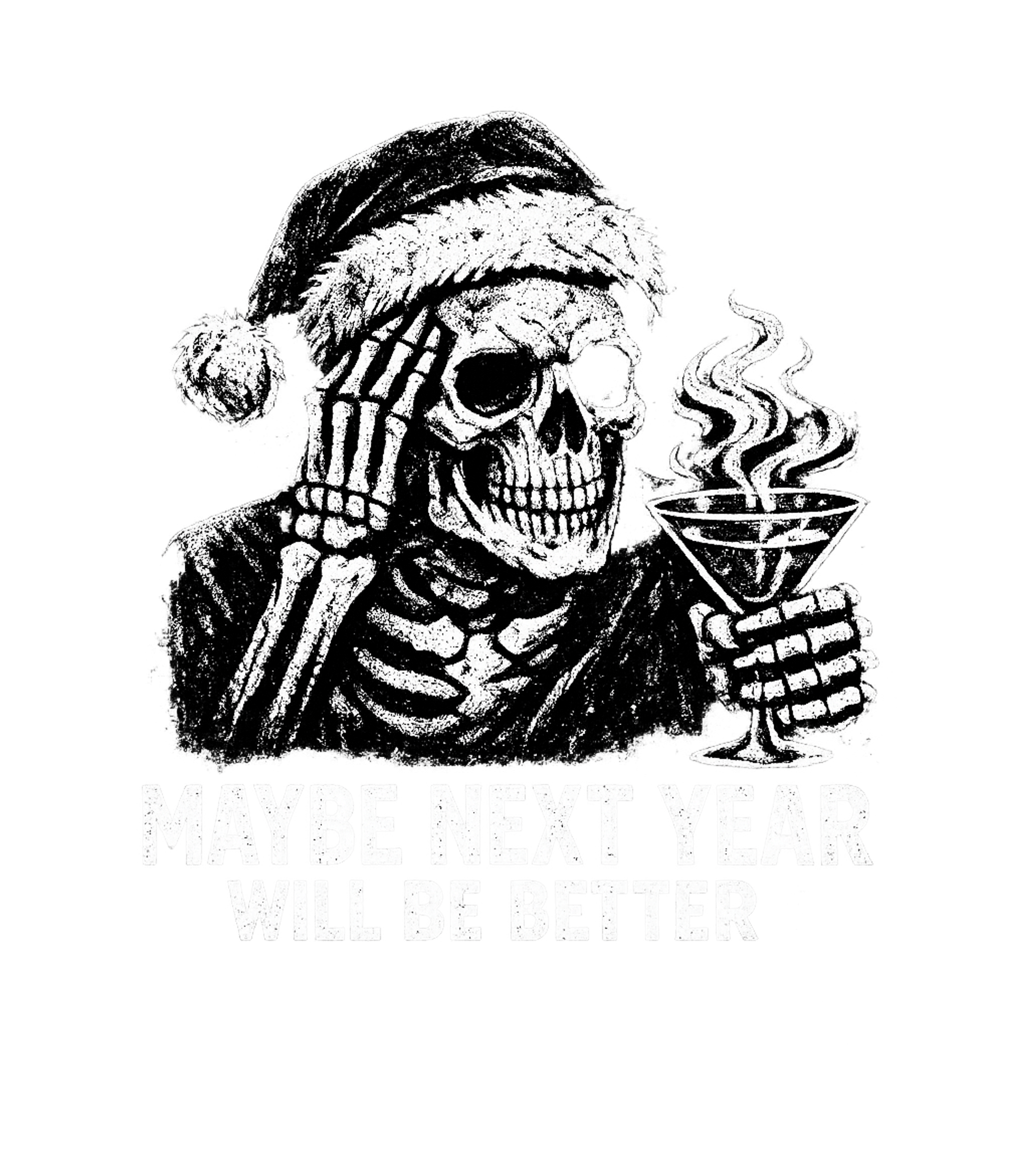 Sarcastic New Year Skeleton