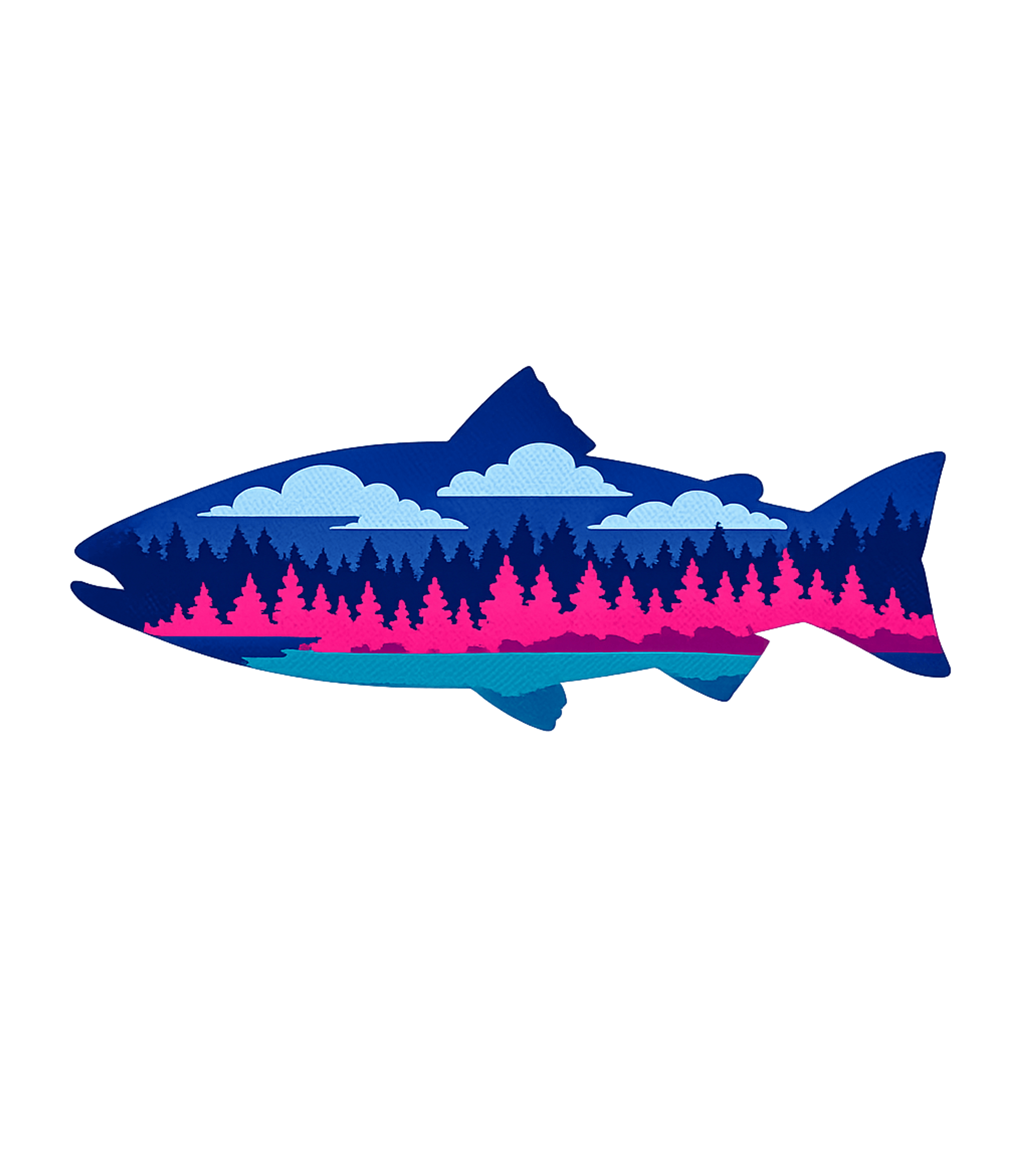 Wilderness Fish Silhouette