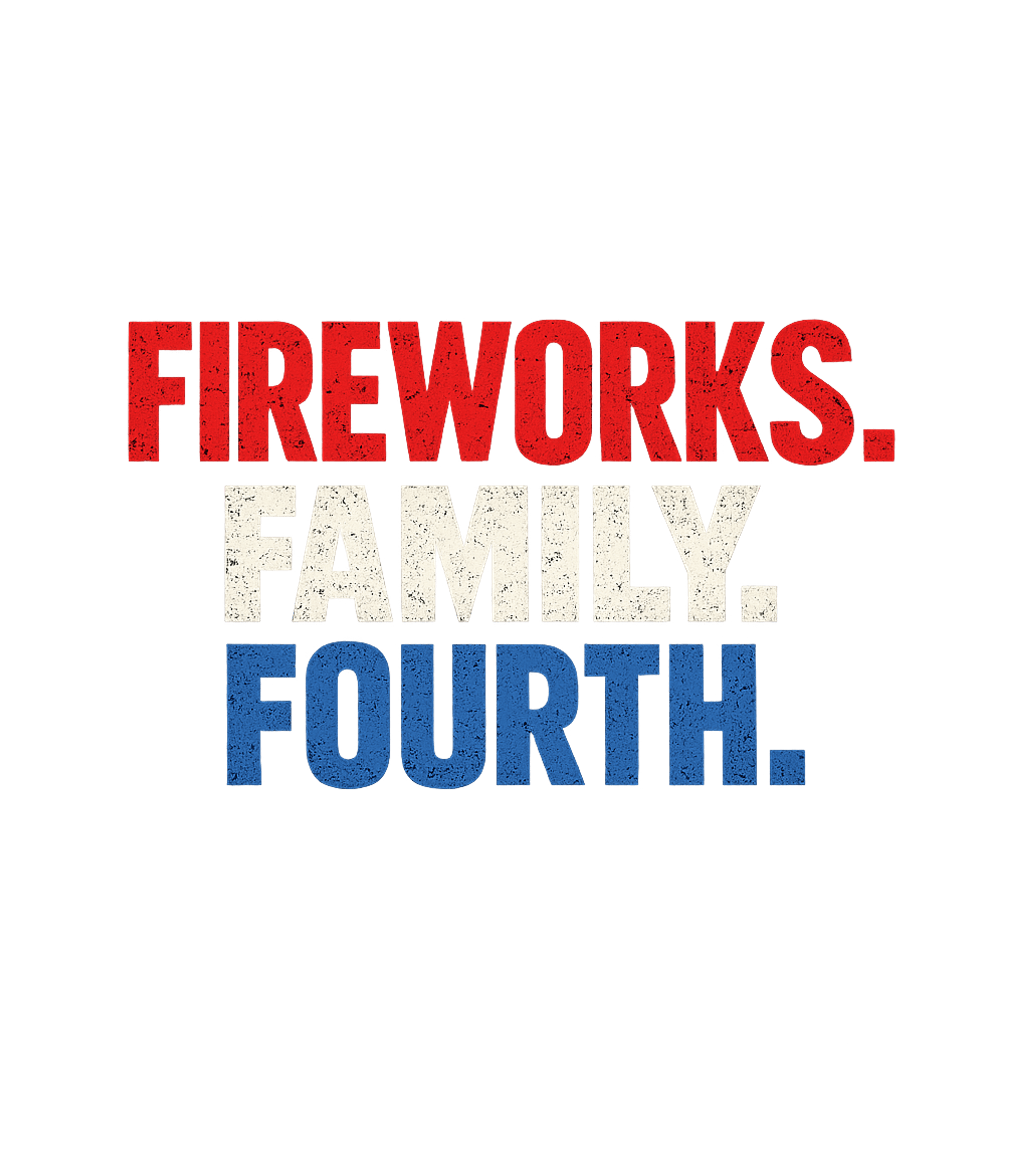 Fireworks Family Fourth Men's T Shirt
