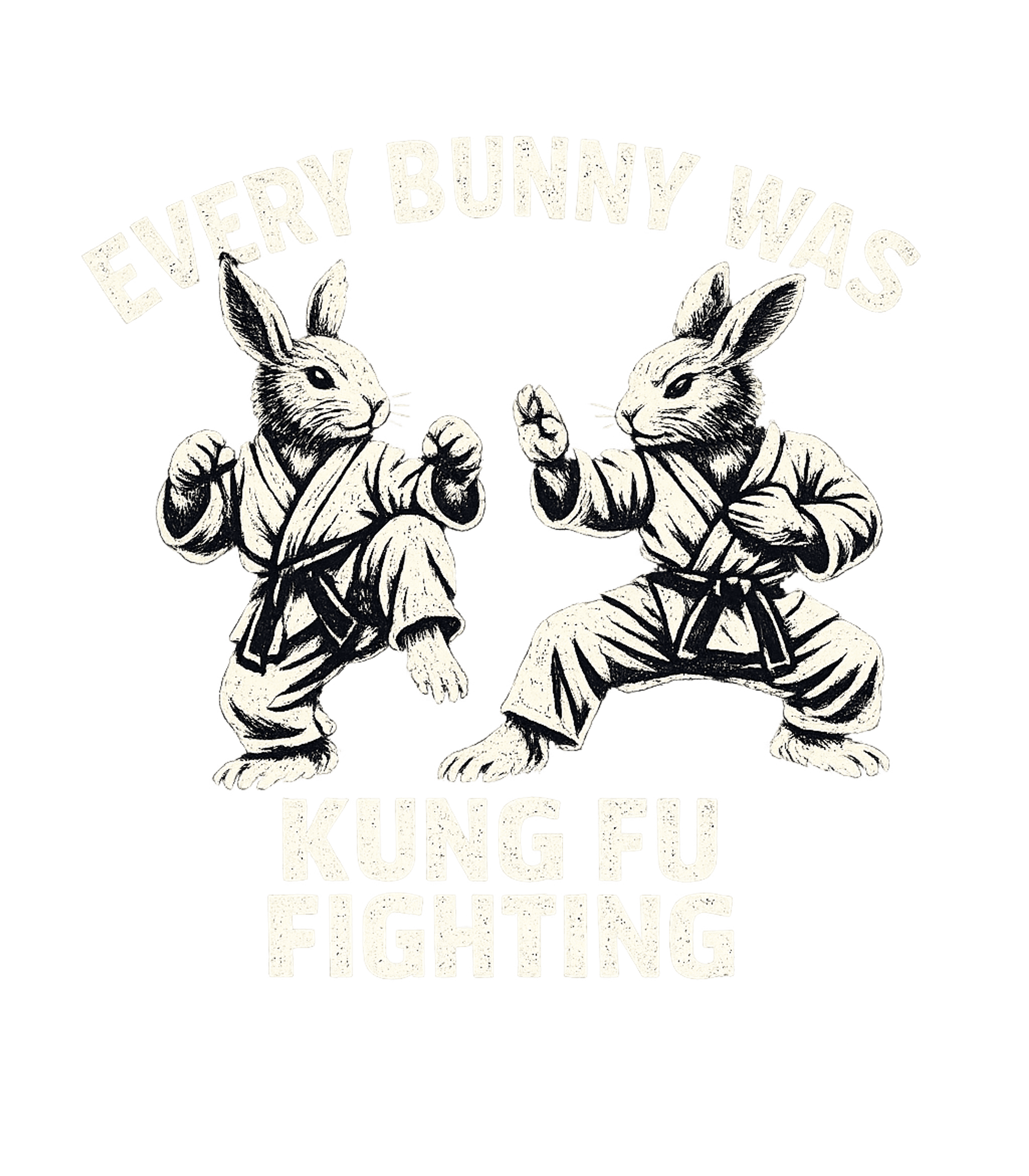 Every Bunny Was Kung Fu Fighting Men's T Shirt