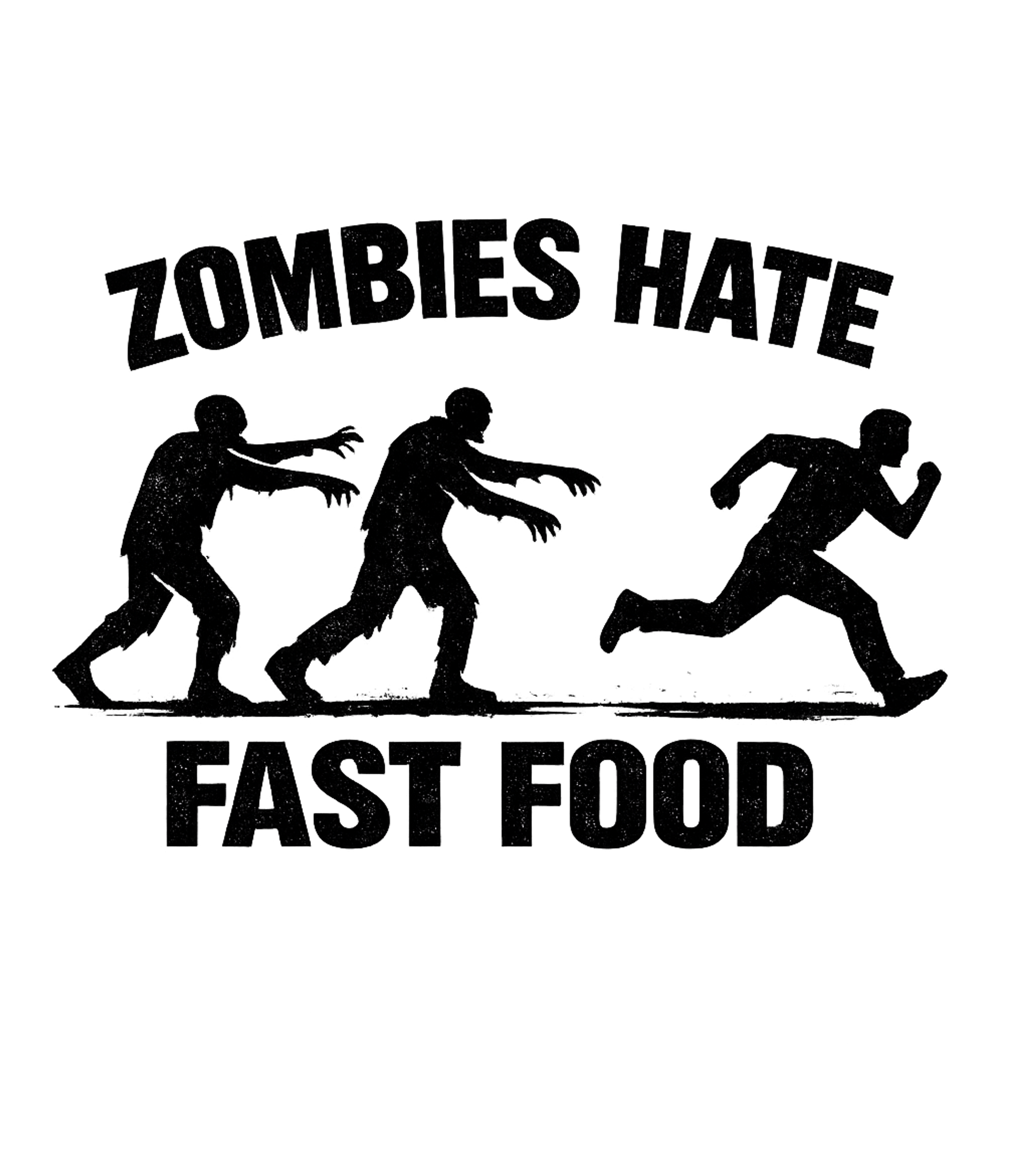 Zombies Hate Fast Food Men's T Shirt