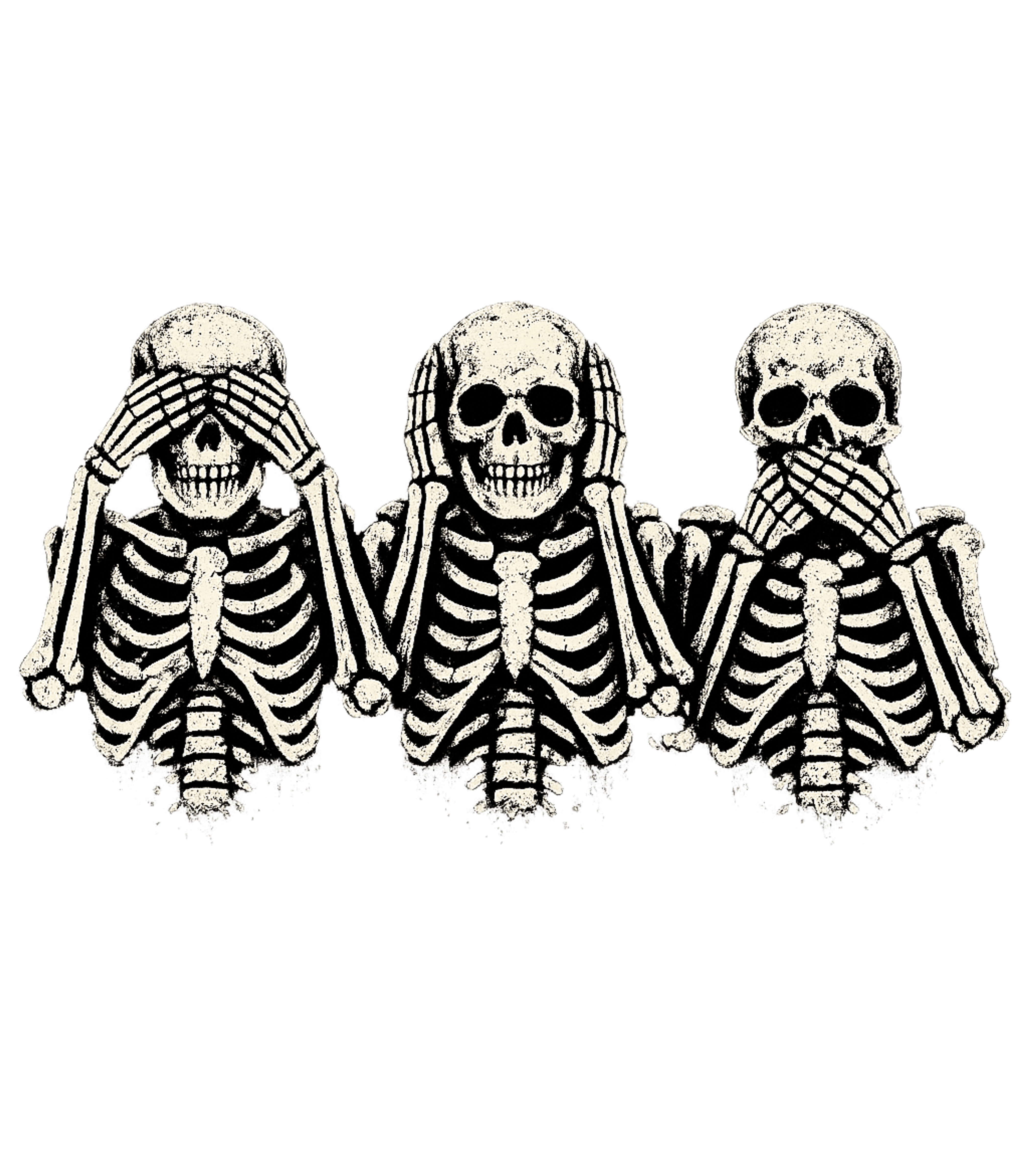 Three Wise Skeletons Men's T Shirt