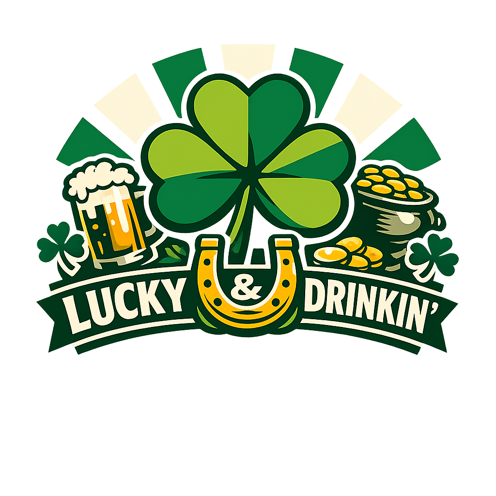 Lucky & Drinkin' Shamrock Graphic