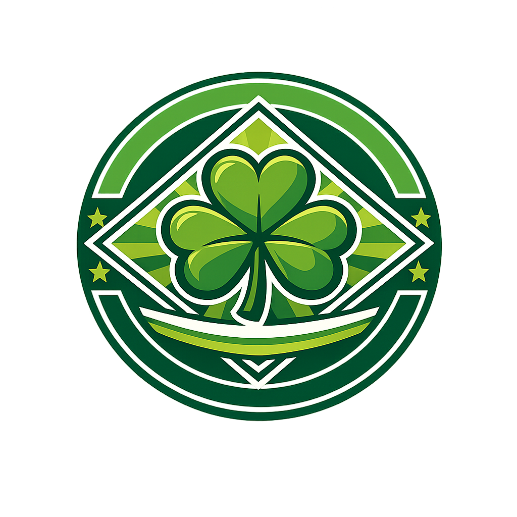 Lucky Shamrock Emblem Graphic