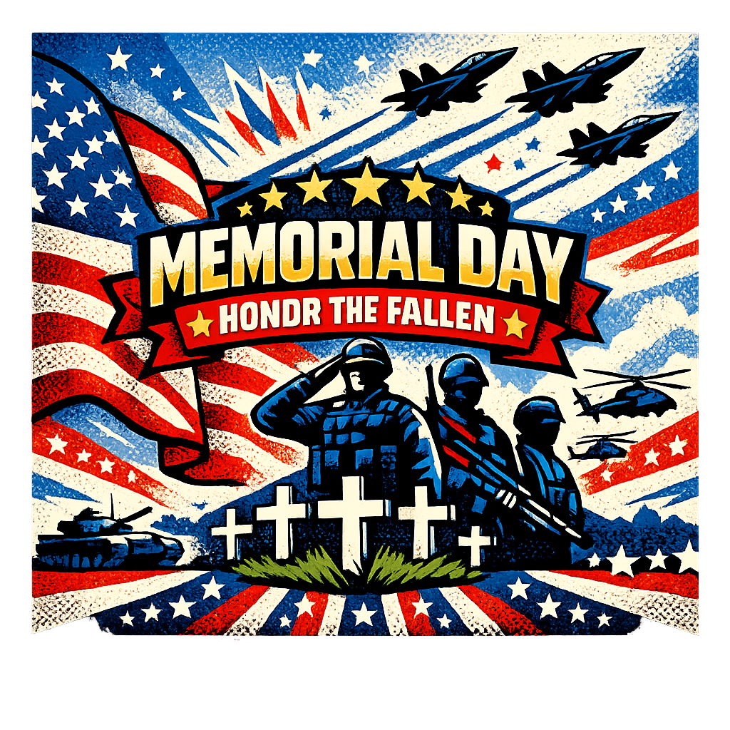 Memorial Day Honor Fallen Graphic