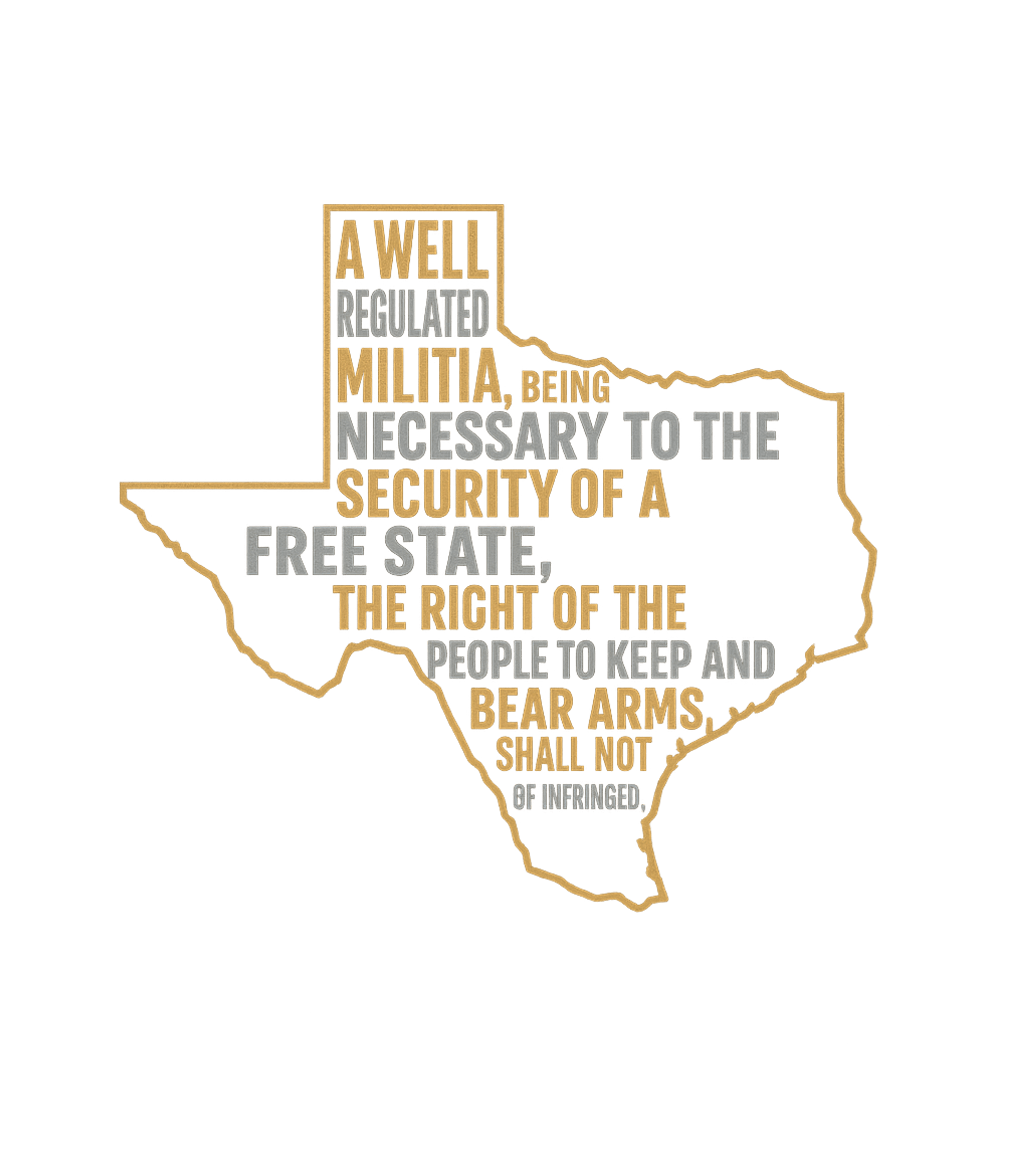 Texas 2nd Amendment Graphic