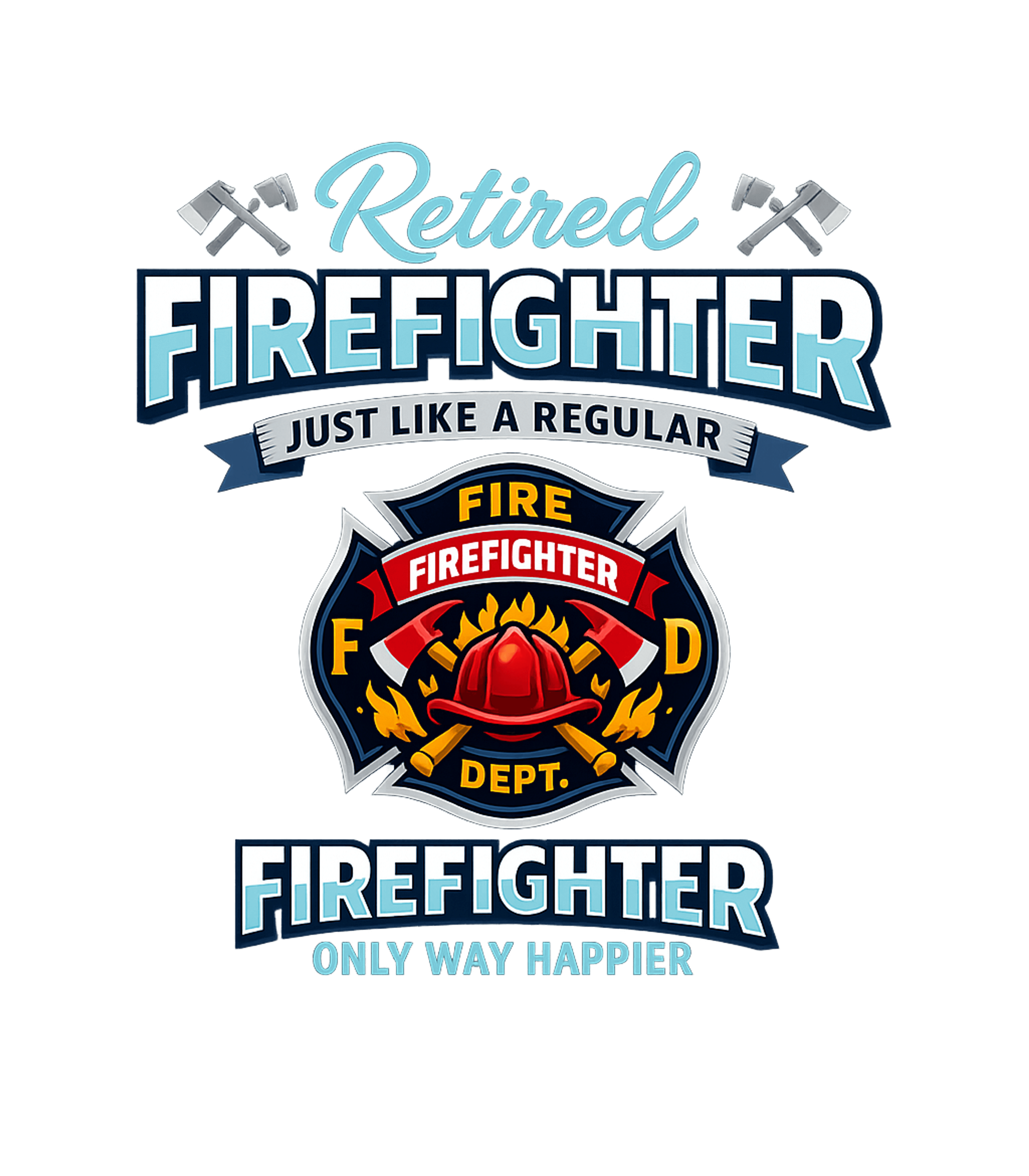 Retired Firefighter Happy