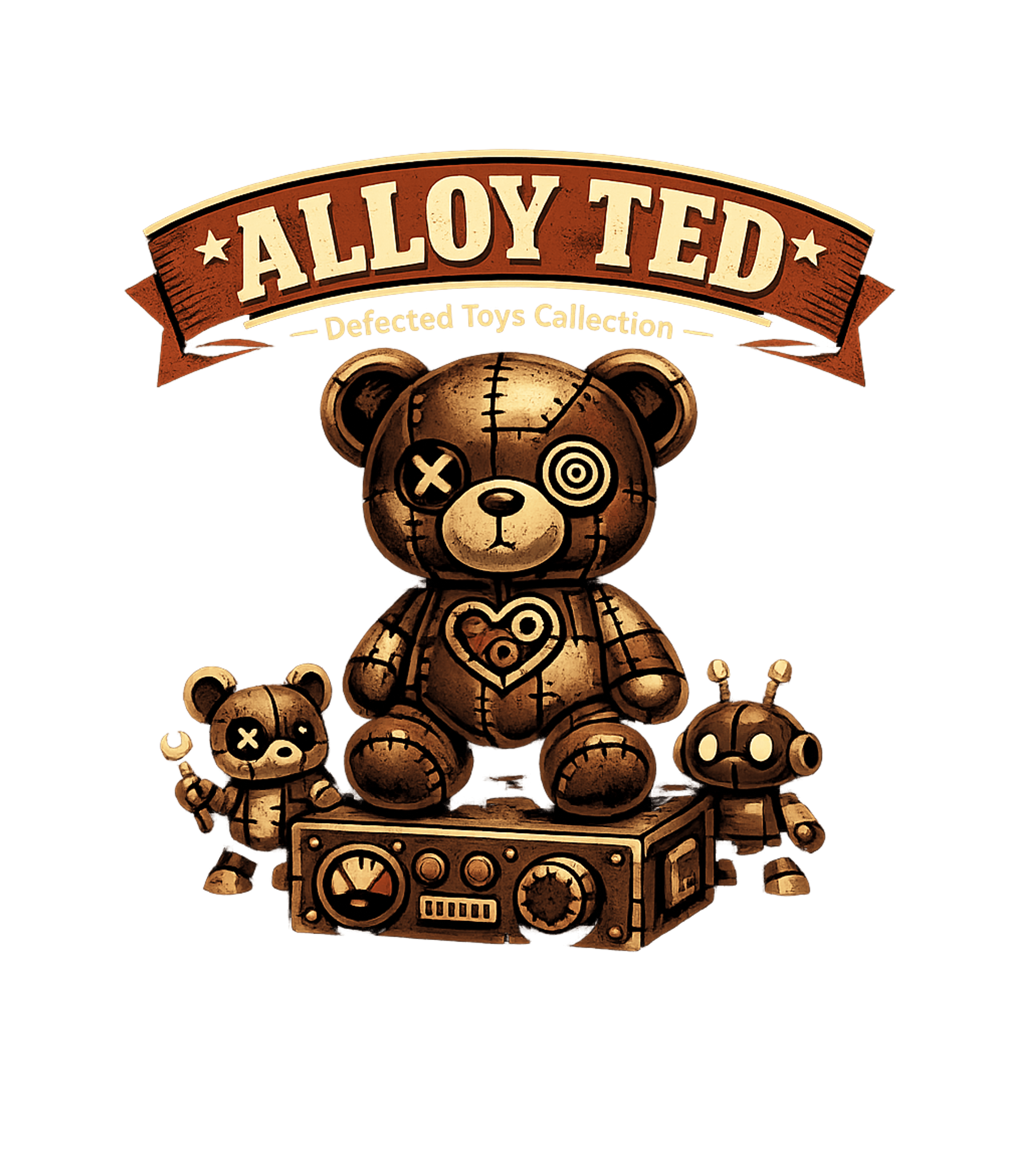 Alloy Ted Defected Toys