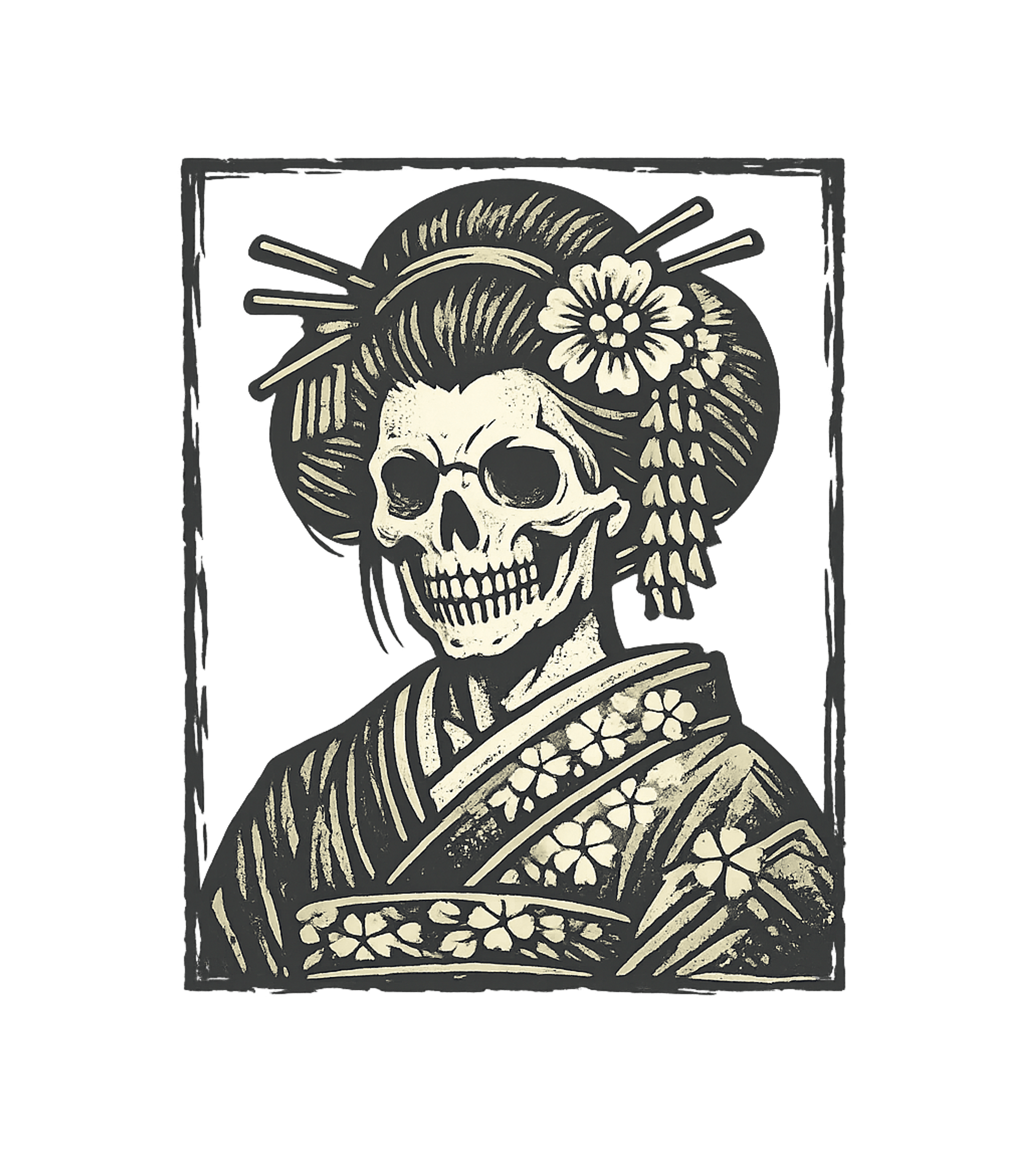 Geisha Skull Kimono