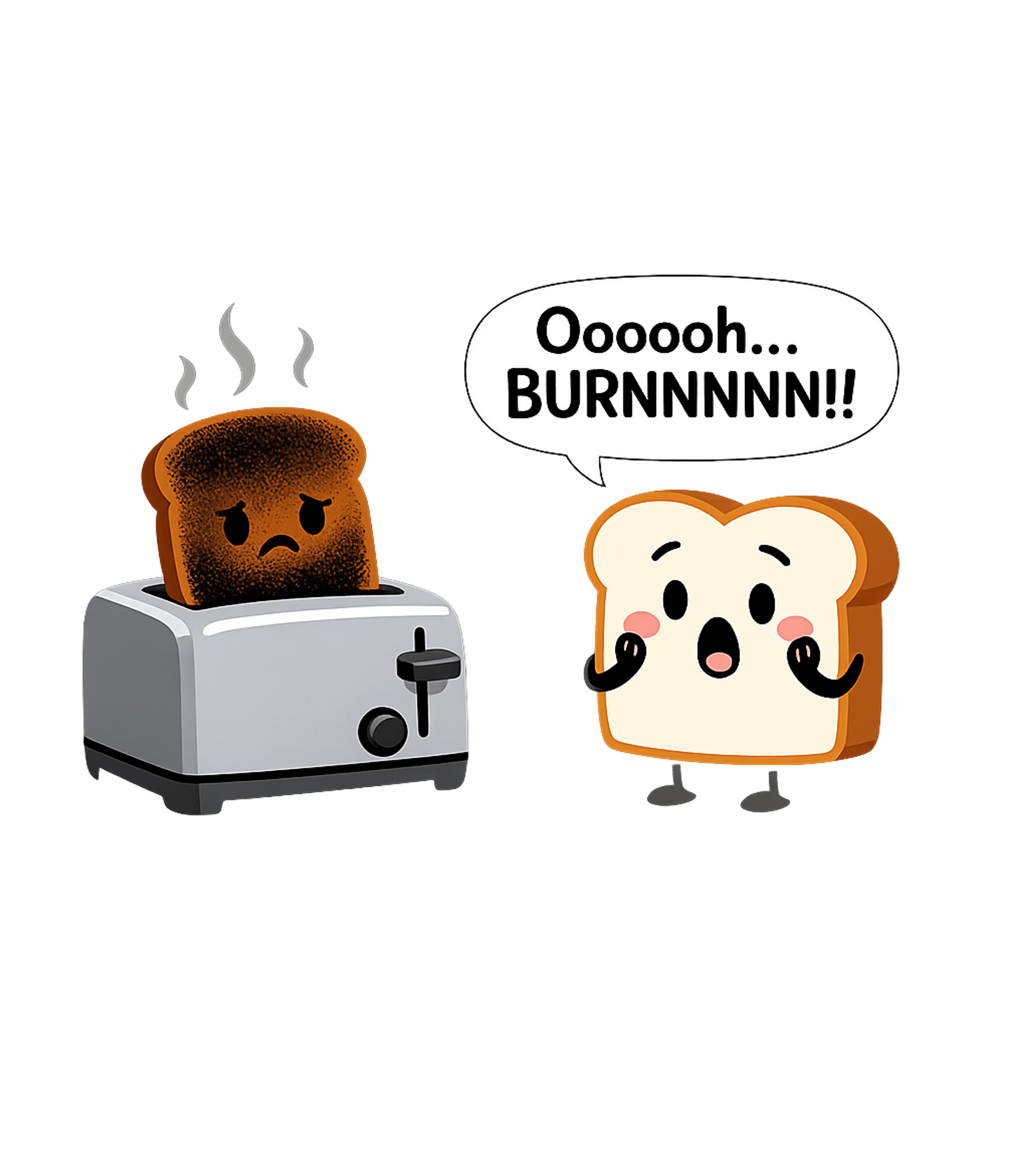 Ooooh Burnnnn Toast Graphic