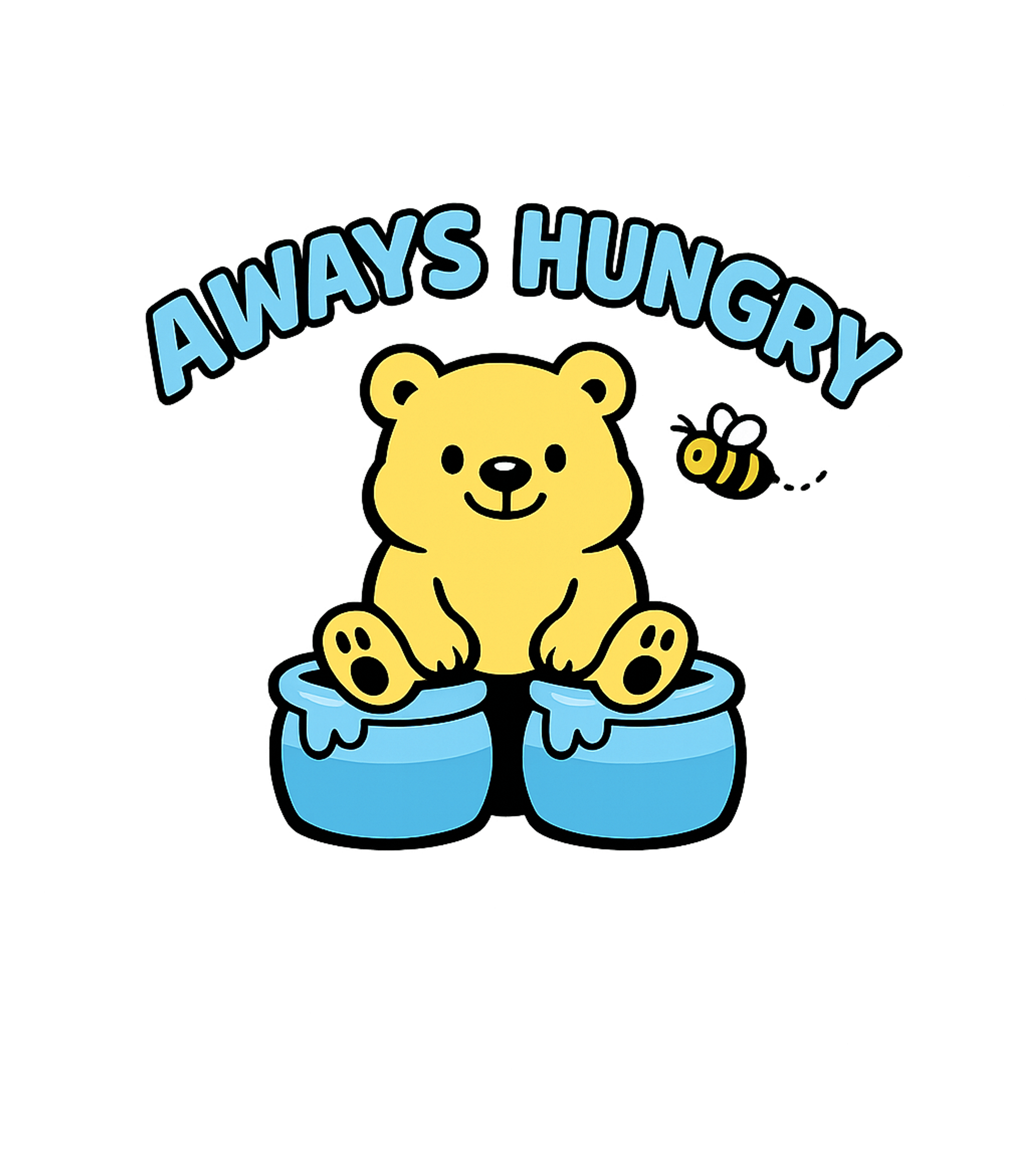 Always Hungry Bear Graphic