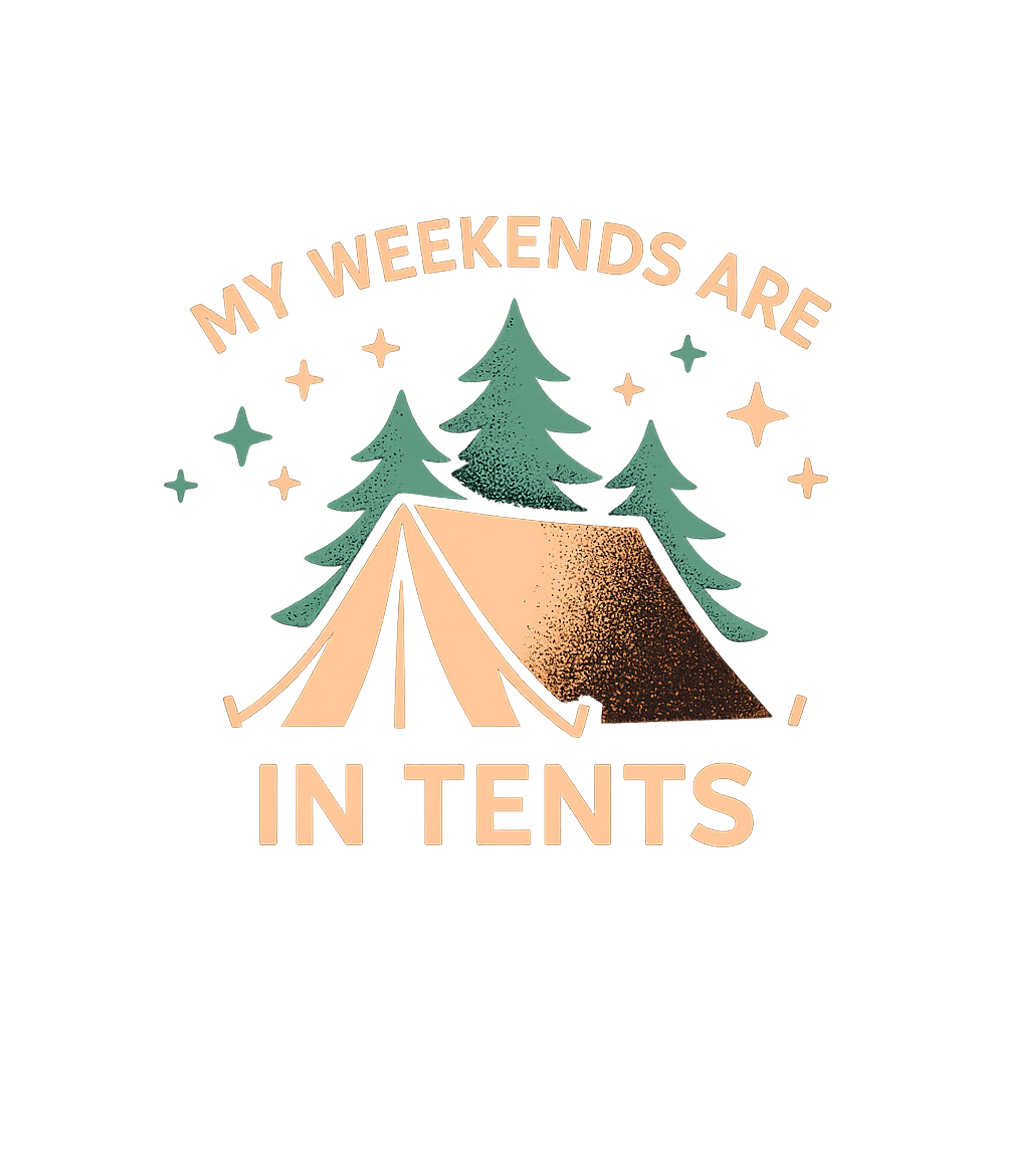 My Weekends In Tents Graphic
