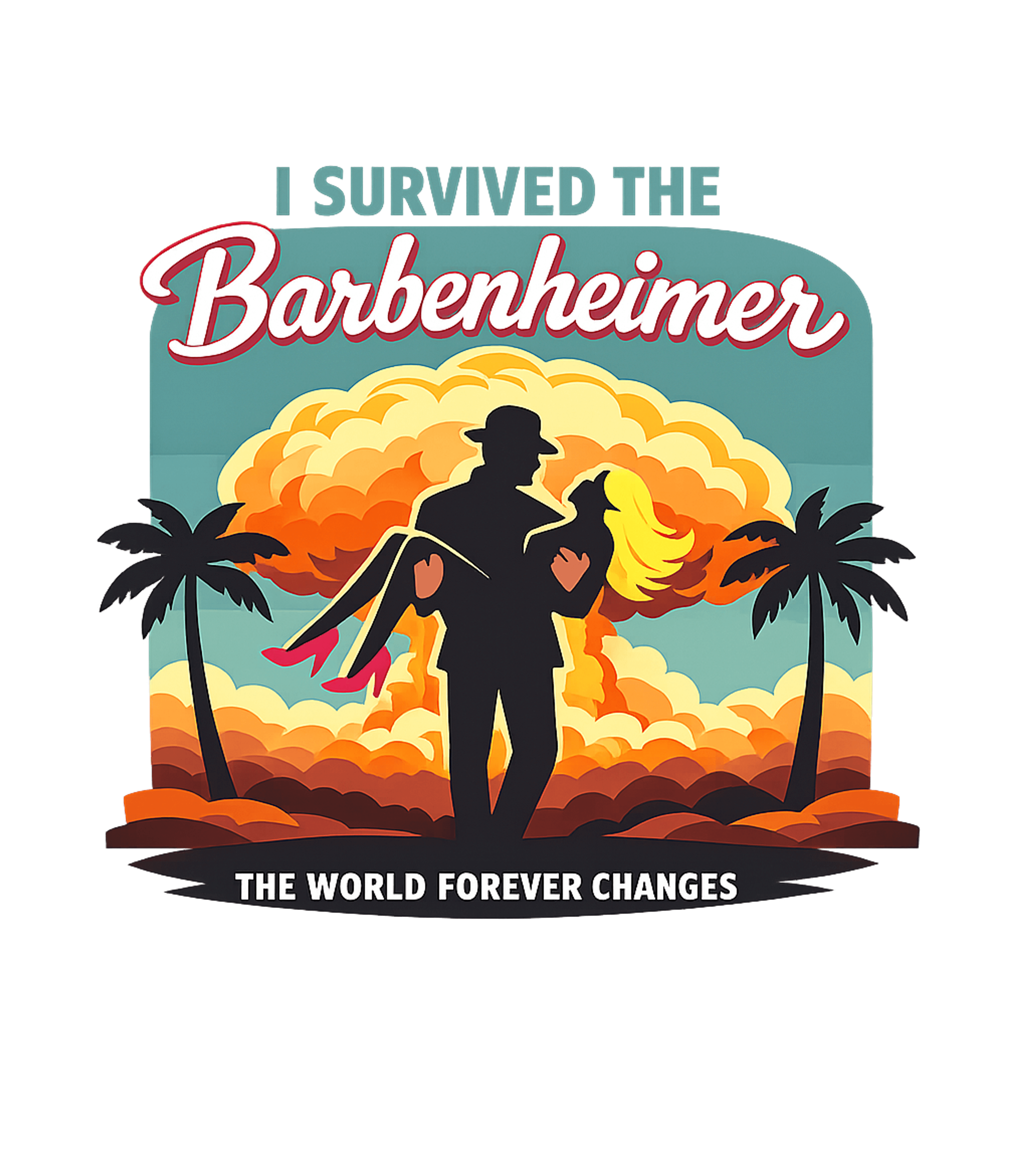 I Survived Barbenheimer Graphic