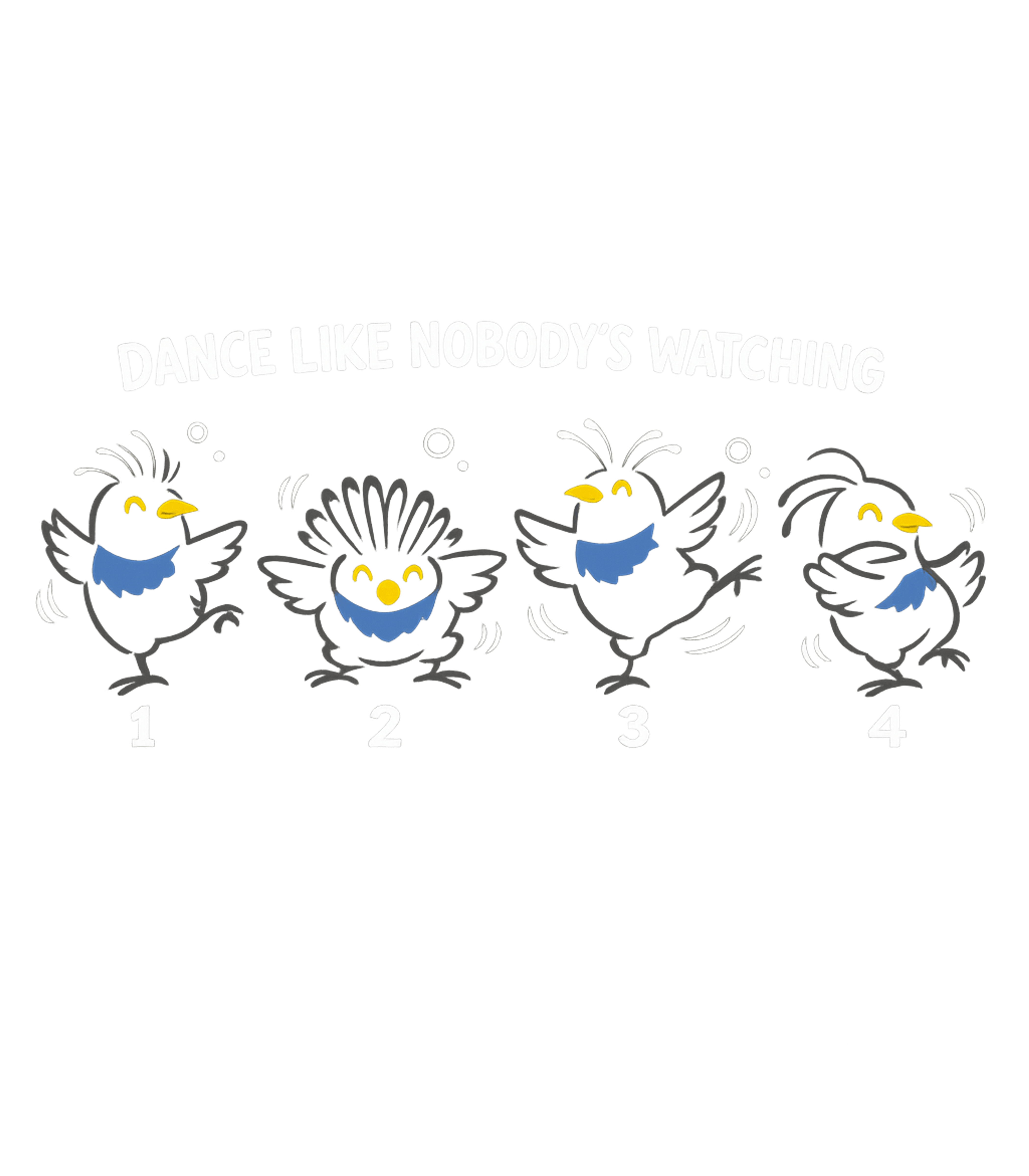 Cute Dancing Birds Graphic