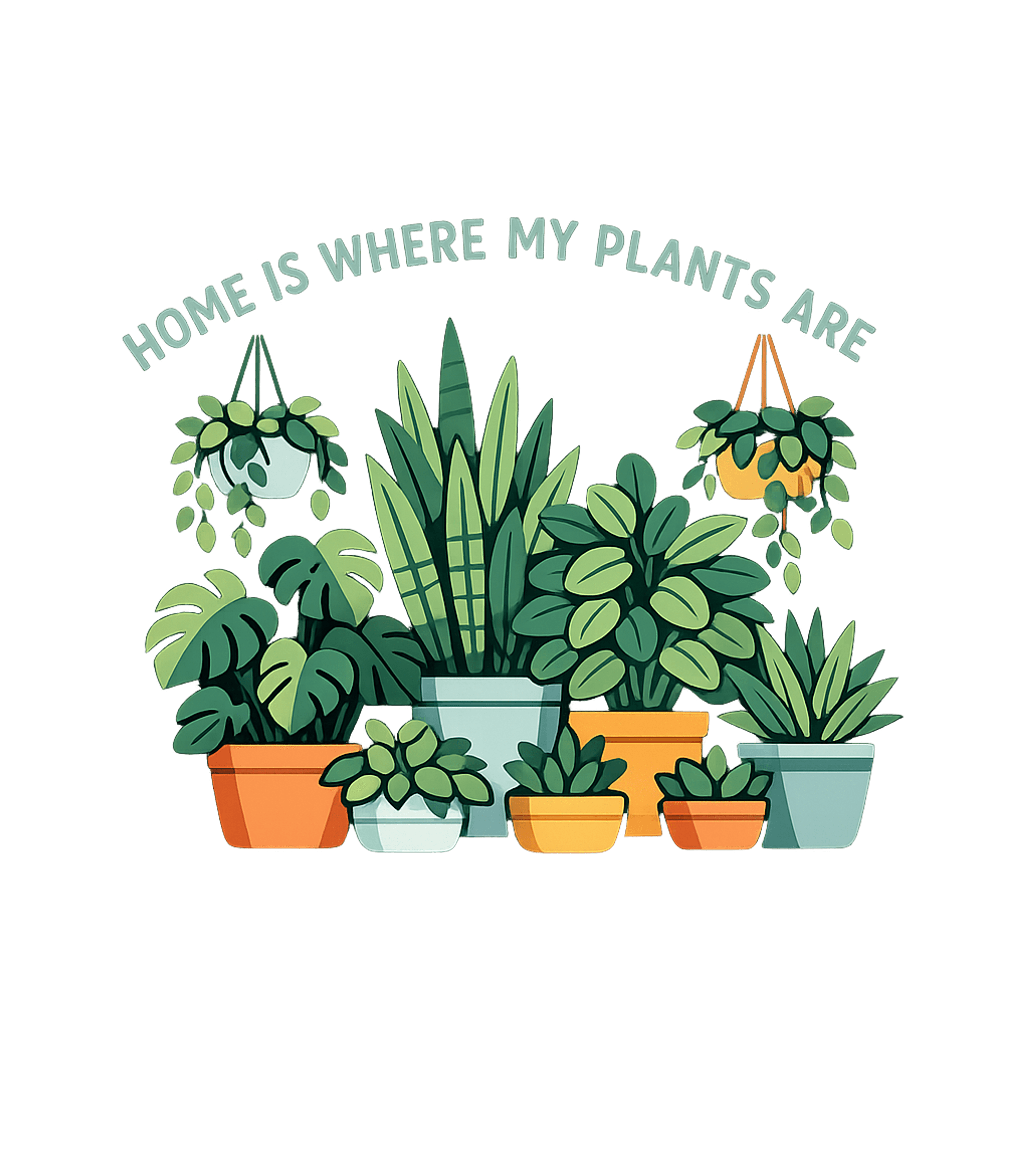 Home Is Where The Plants Are Women's V-Neck Tee