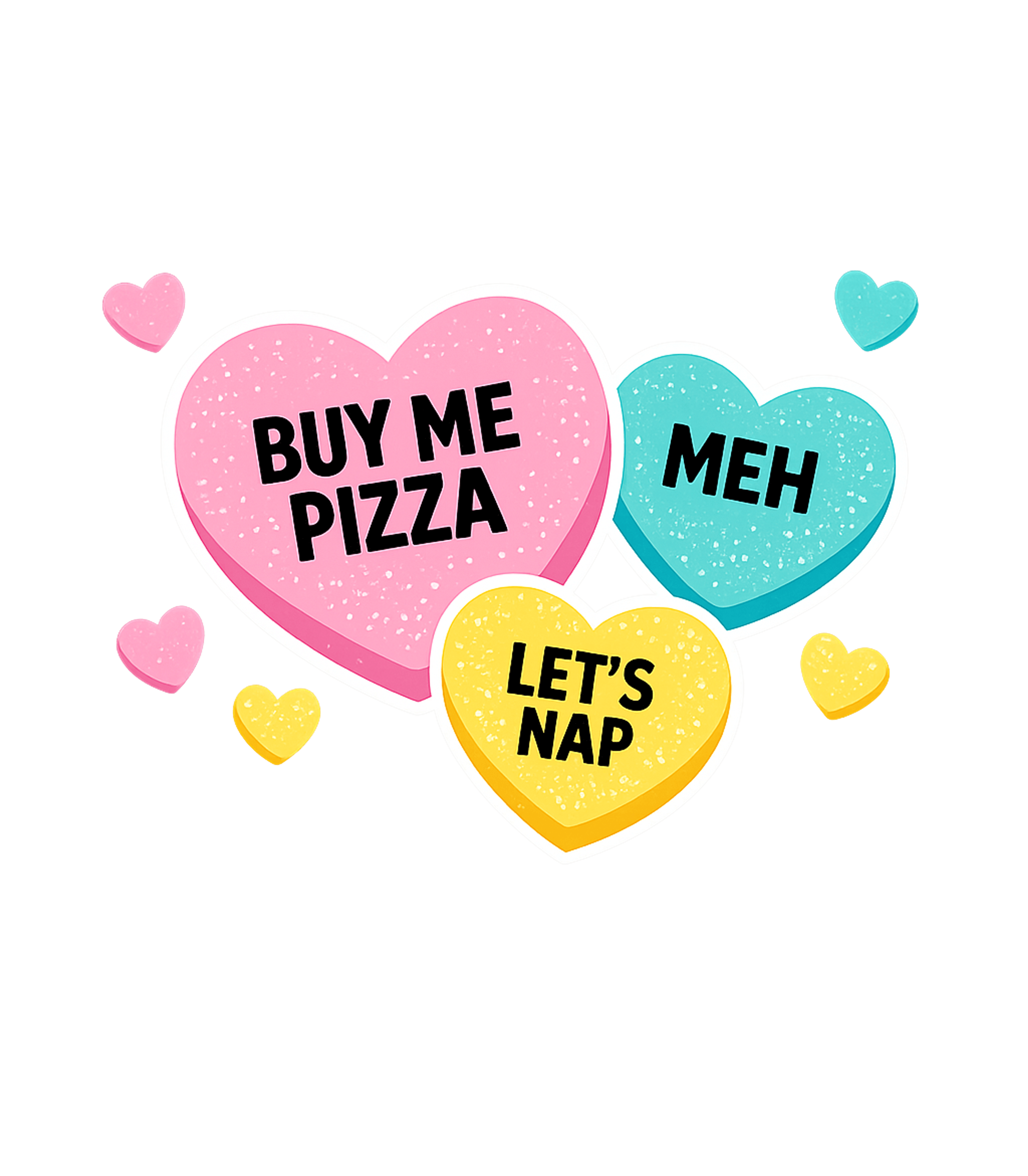 Pizza Nap Hearts